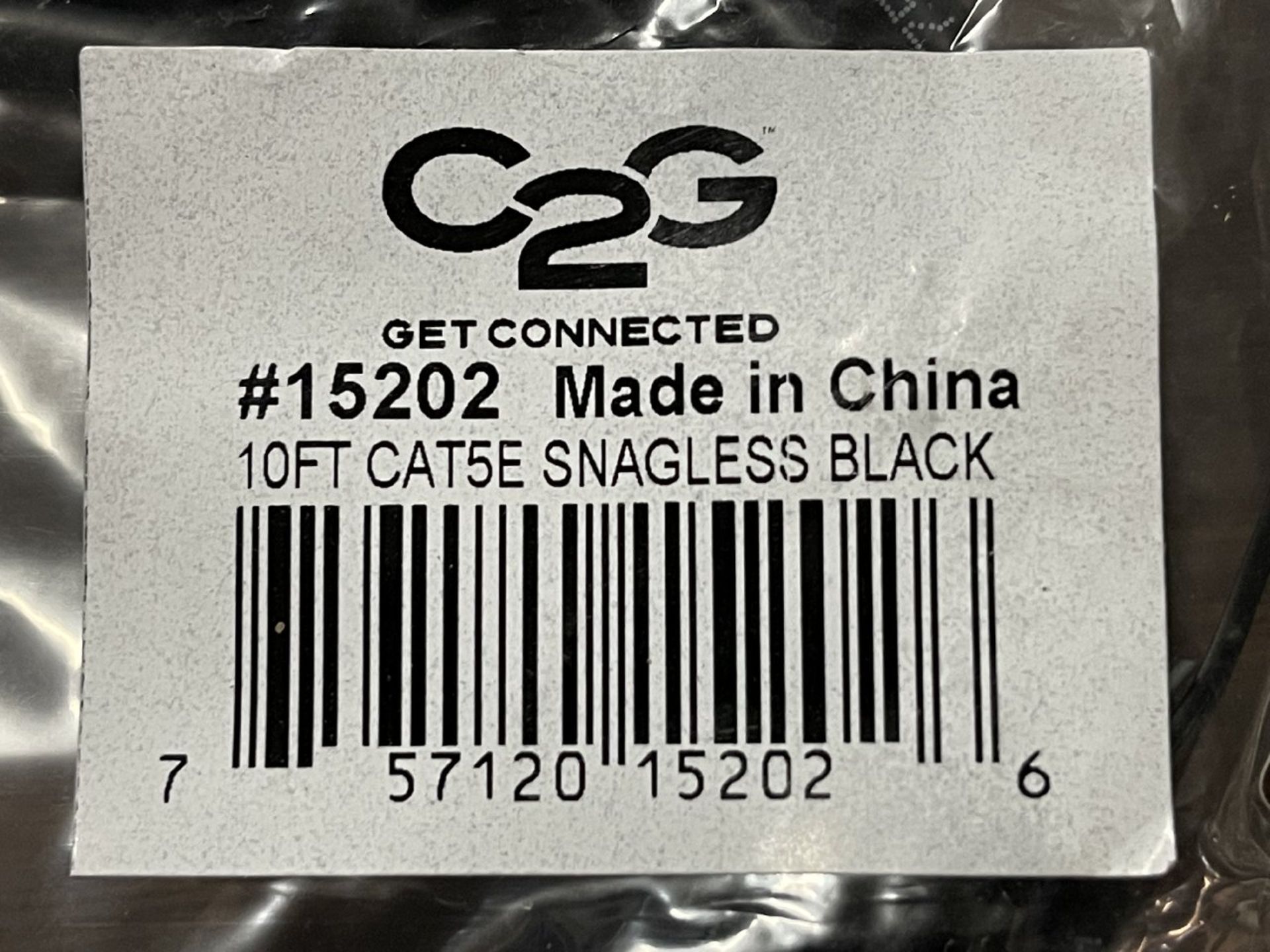 Get Connected C2G 10ft CAT5E Snagless Black Ethernet Cables - Image 3 of 3