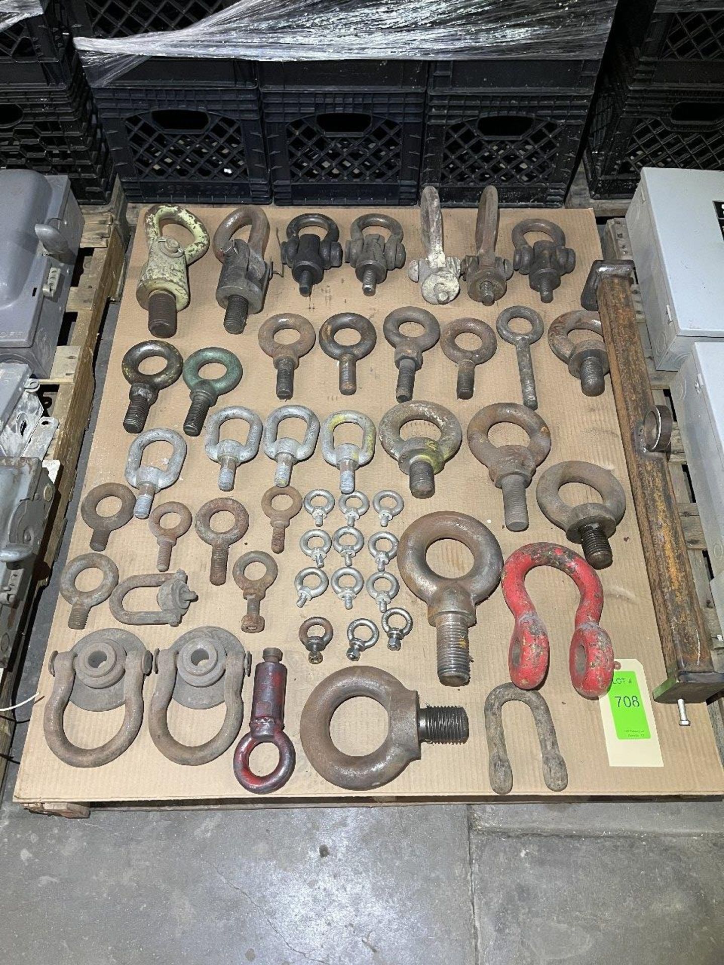 Pallet of Lifting Eyes and Shackles