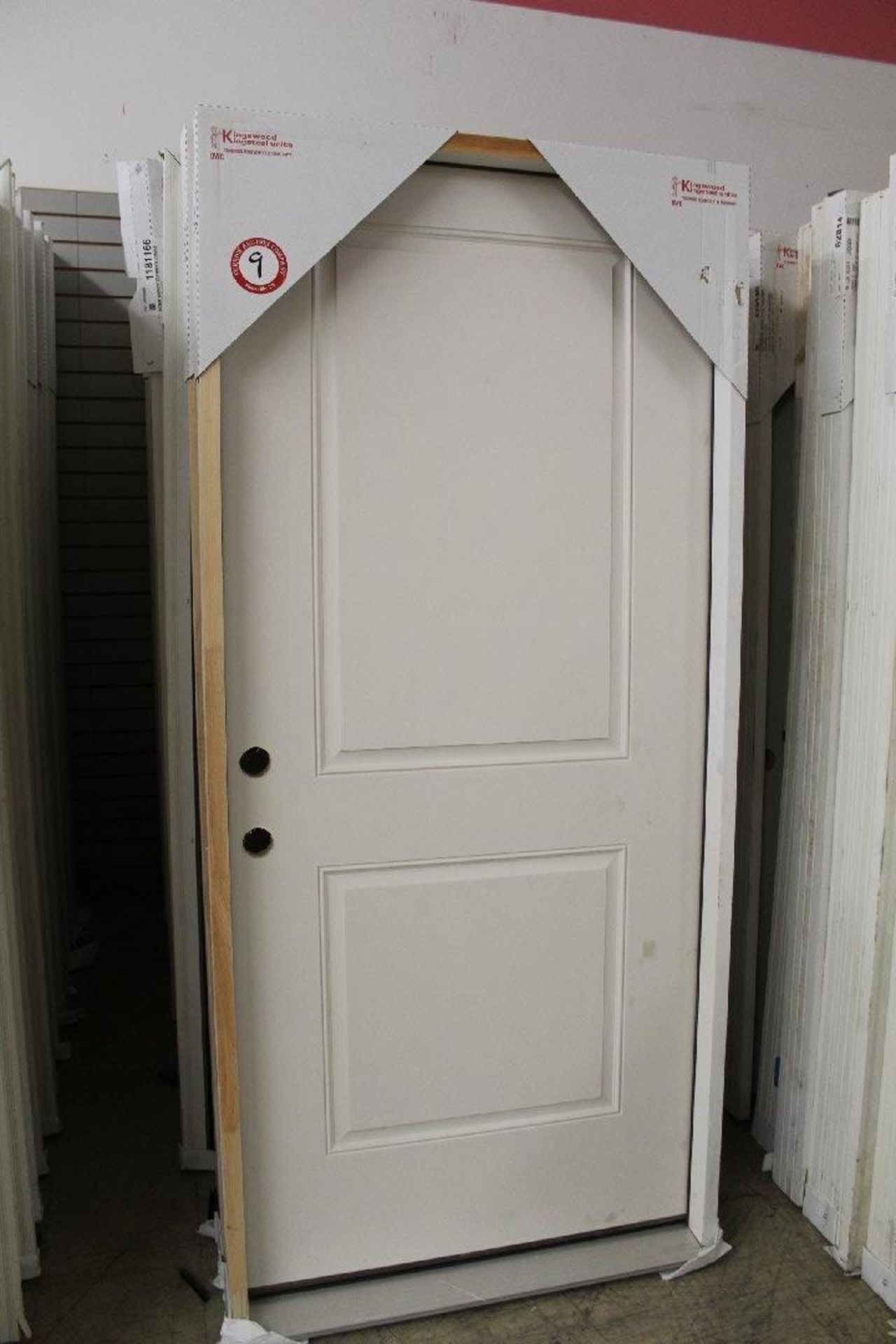 Kingswood 36 Inch Solid Core Transitional doors, Primed White, Quantity of 12 ( 10 left and 2