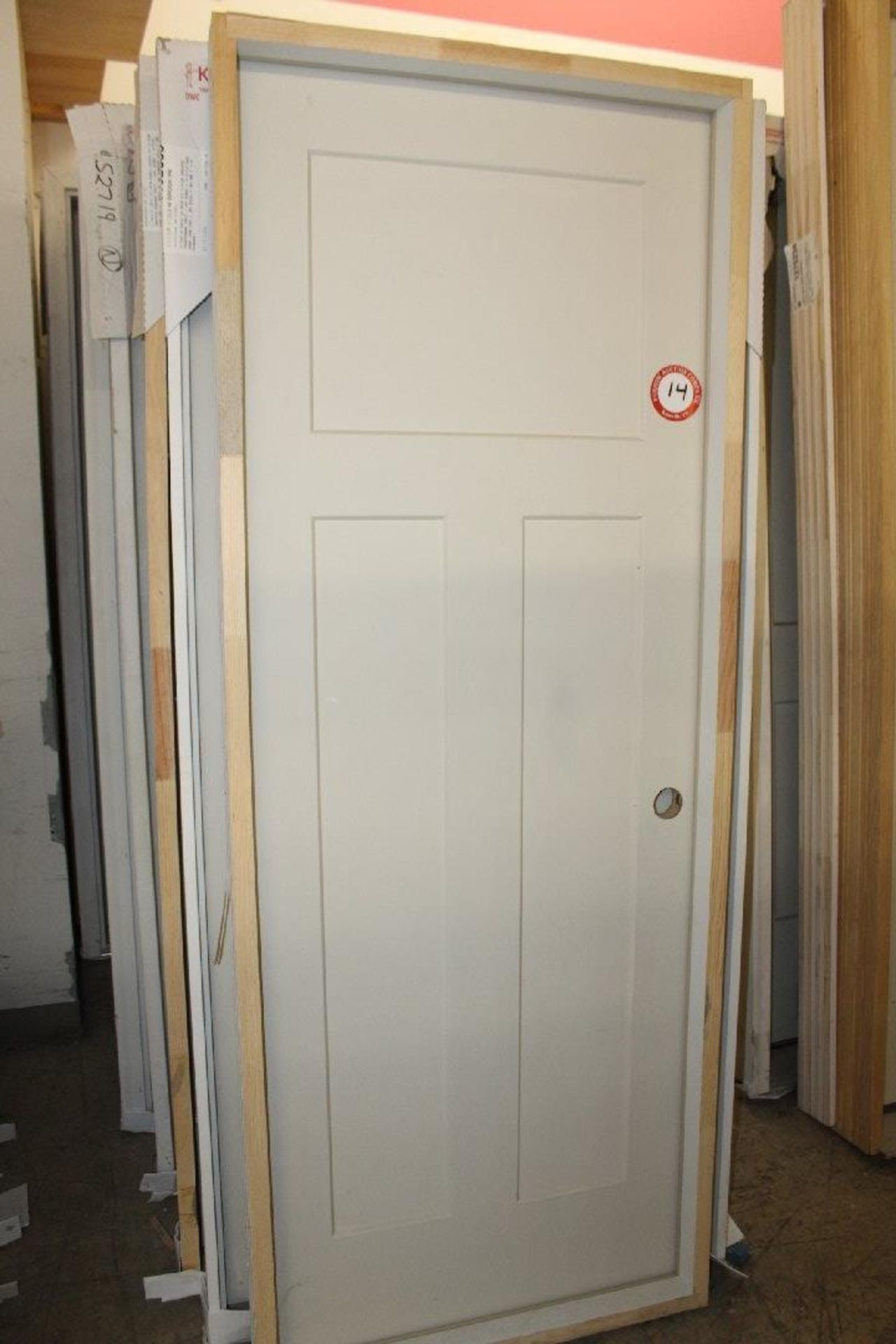 Kingswood Solid Core Transitional doors, Primed White, Quantity of 18 (36in 13 left, 36in 1 No Bore,