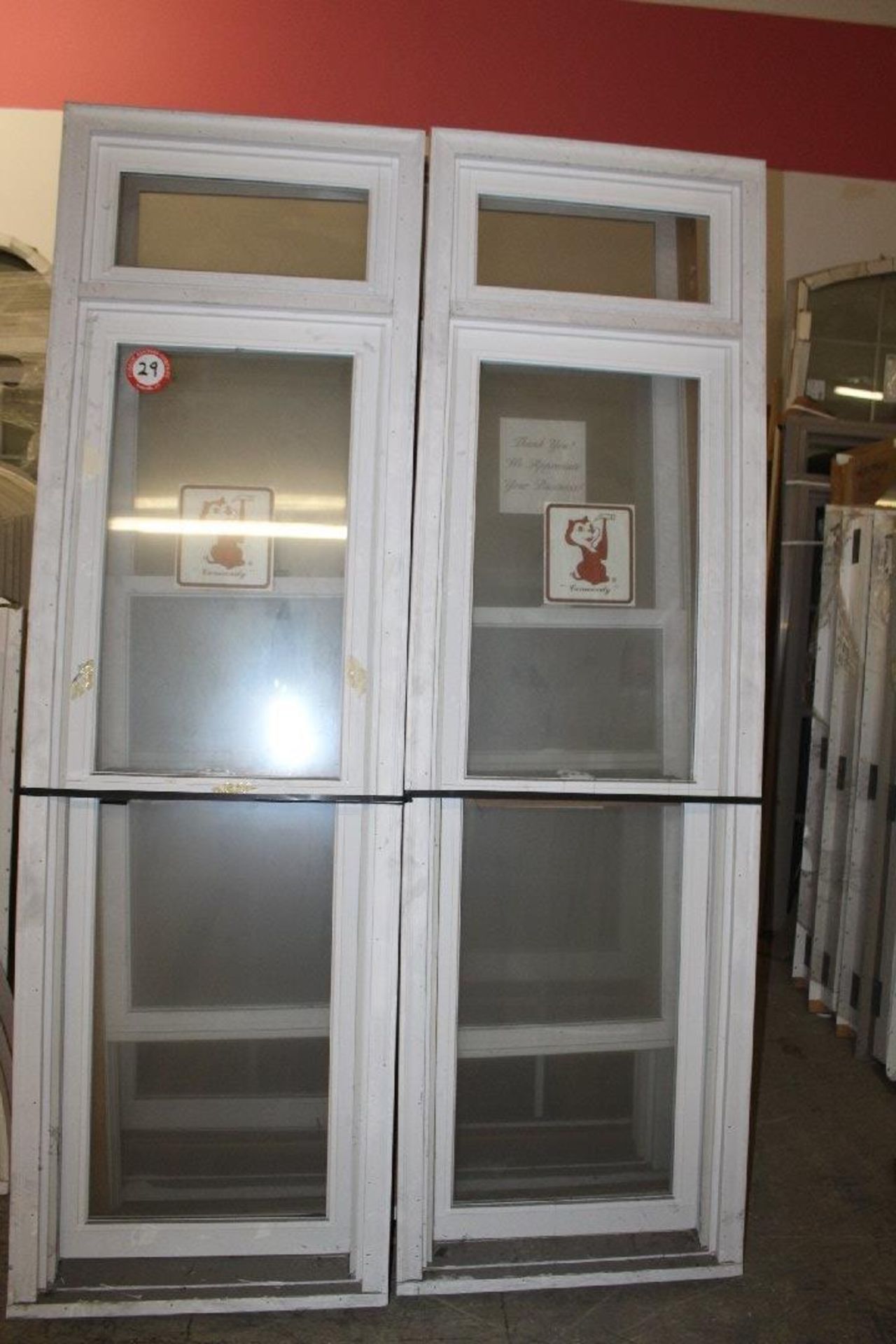 Assorted (2) 24" x 92", 52" x 92" Double Pane, 52" x 77", 53"x 60", 64" x 60", 72x72", 64"x60",