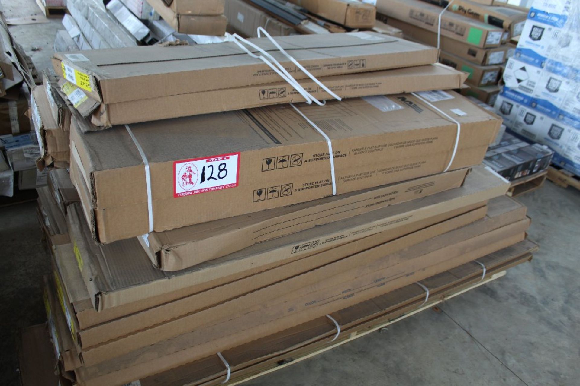 Contents of Pallet, Assorted Mid America Shutters, Assorted Sizes. LOCATION: 7580 Thunder Ln,