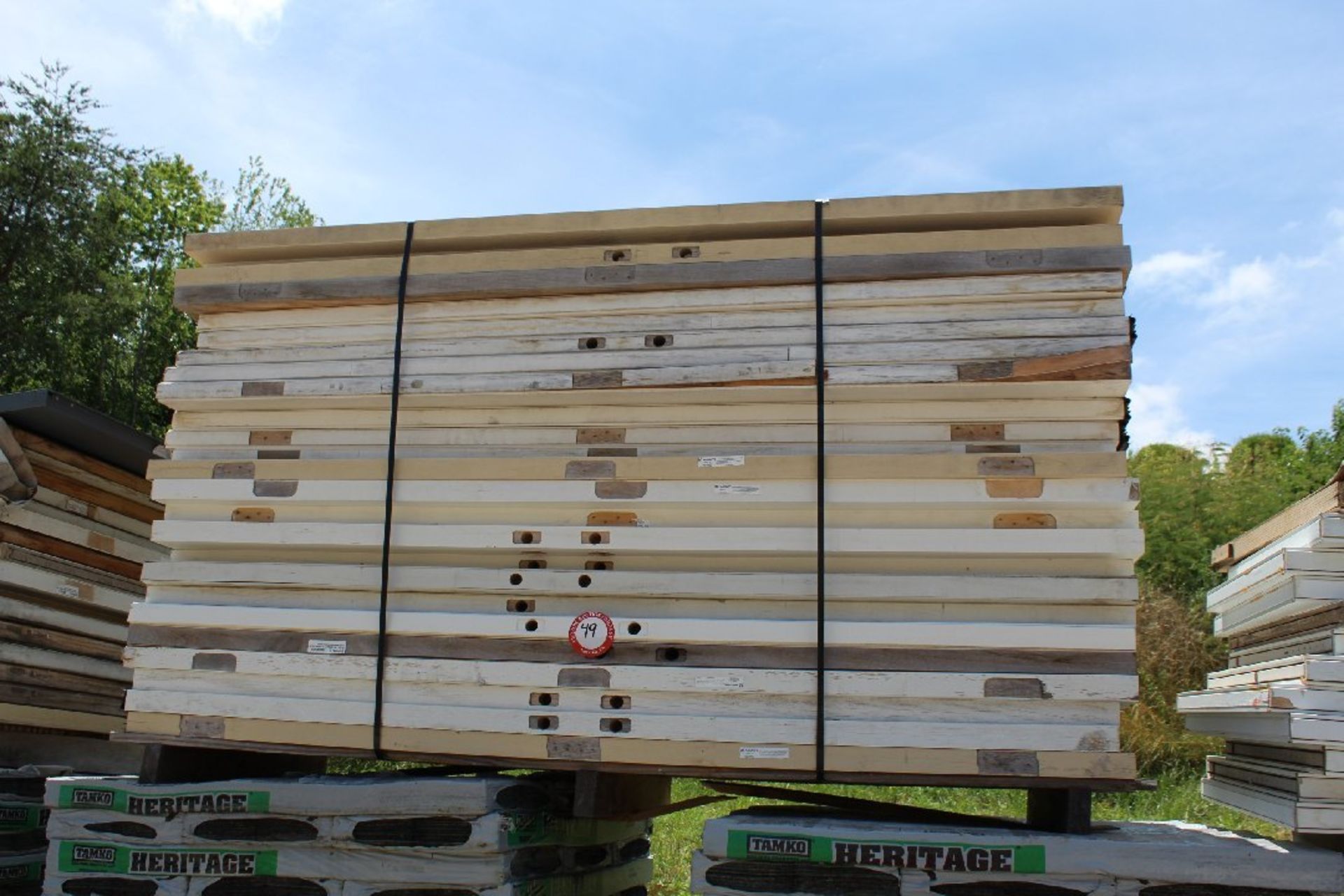 Pallet of Assorted Exterior Slab Doors, Size Range from 32" - 36"= Quantity of 25. LOCATION: 4313