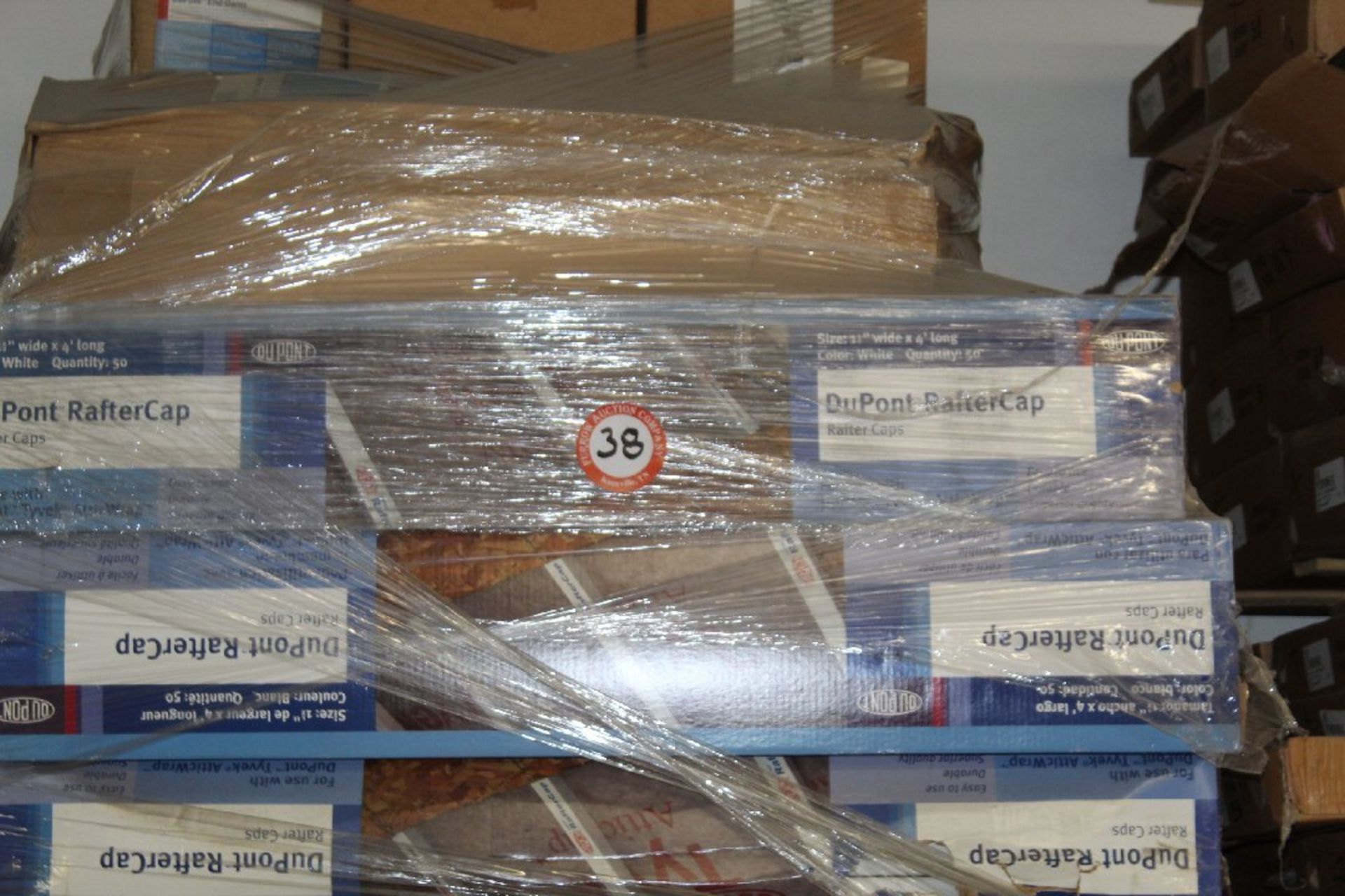 Pallet of Dupont Rafter Cap = Quantity of 1,000 and Accessories. LOCATION: 4313 Clinton Hwy,