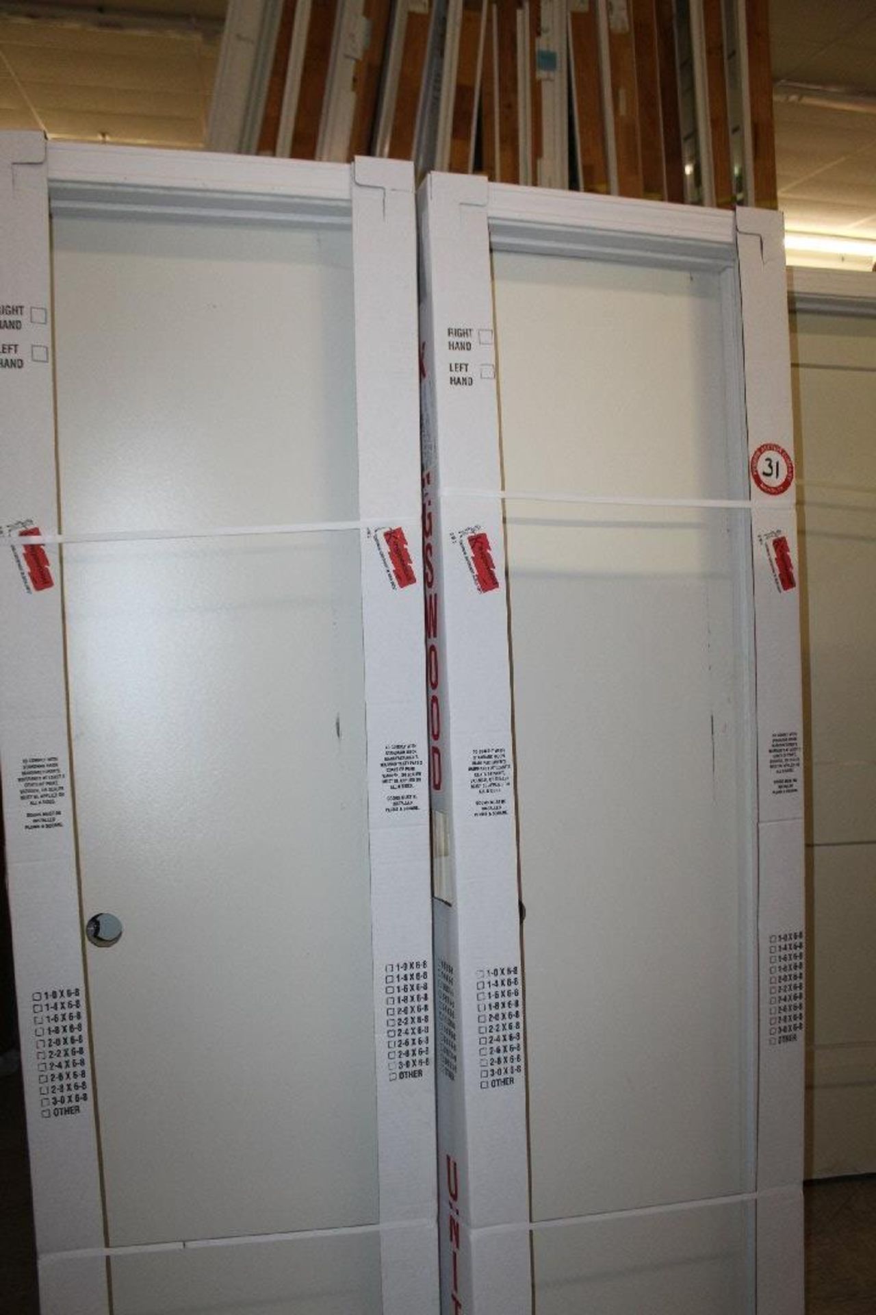 20"x80" Interior Door with Trim, White Prime, Hollow = Quantity of 45. LOCATION: 4313 Clinton Hwy,