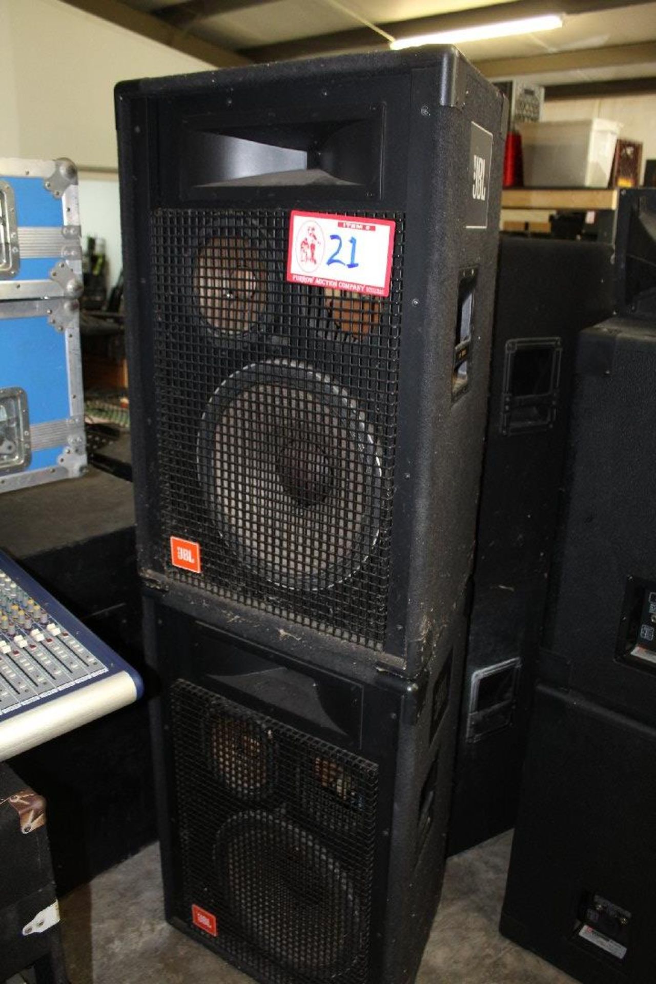 Pair JBL SR4735A speakers