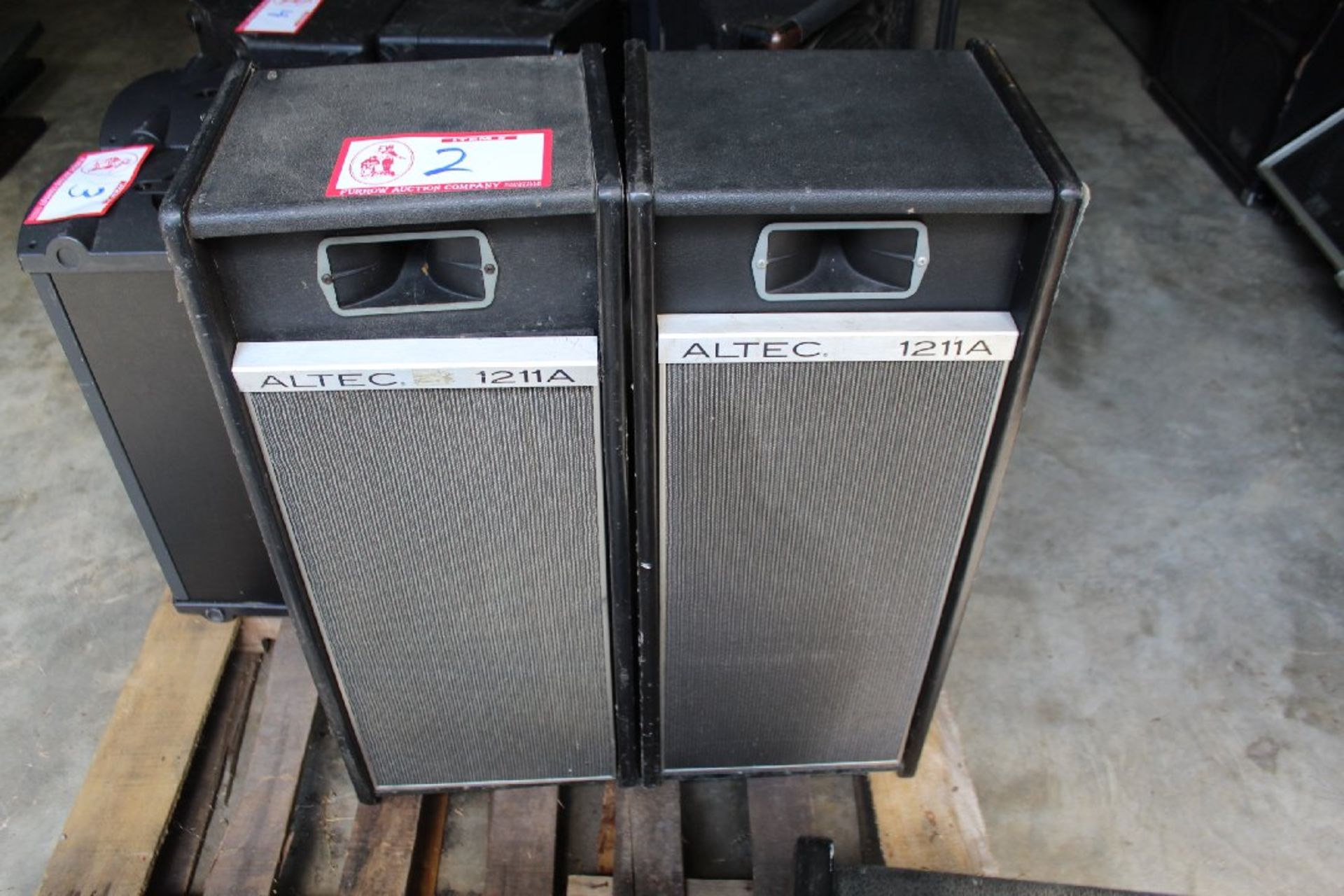 Pair Altec 1211A speaker column