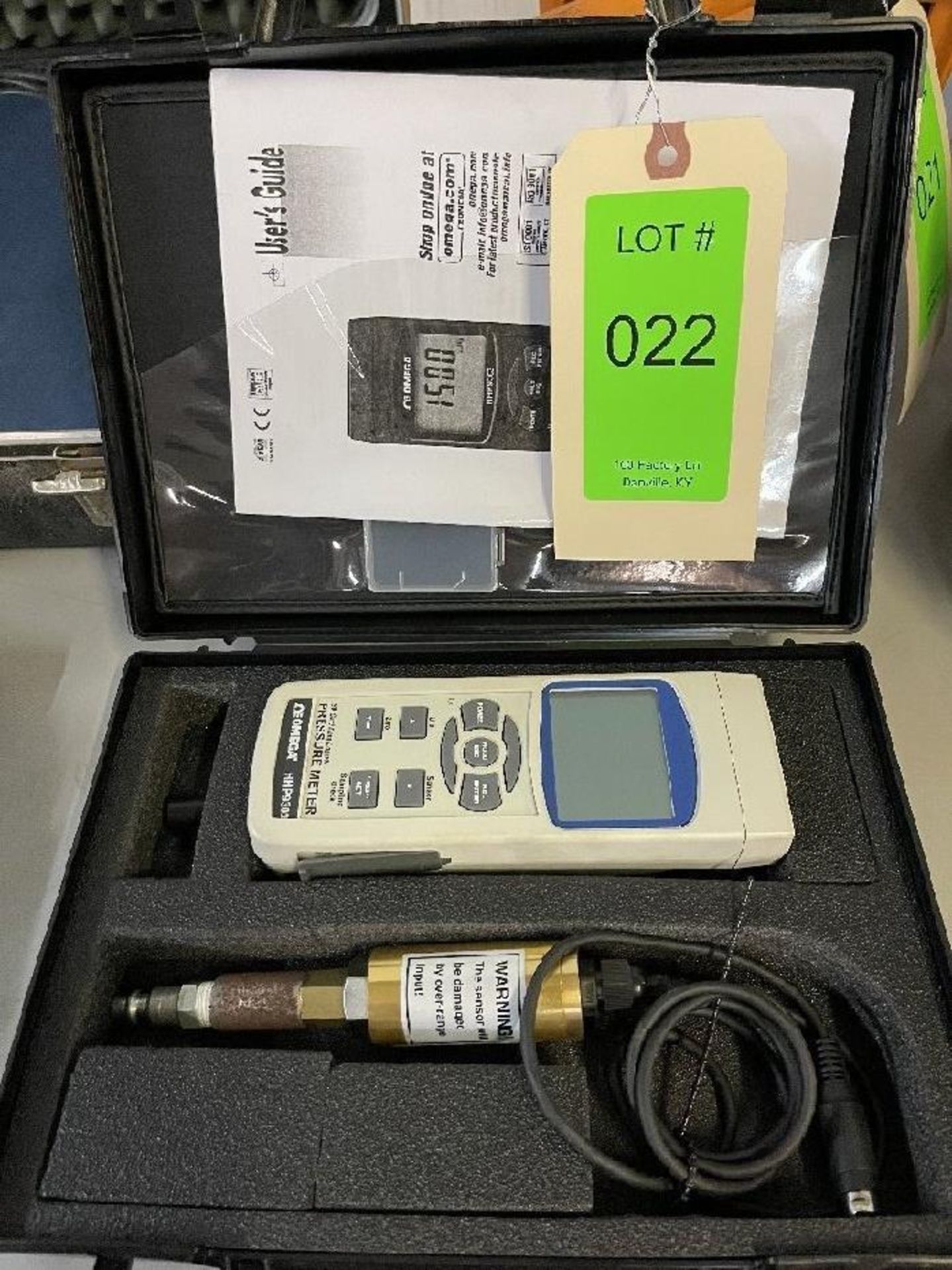 Omega Pressure Meter w/Datalogging SD Card