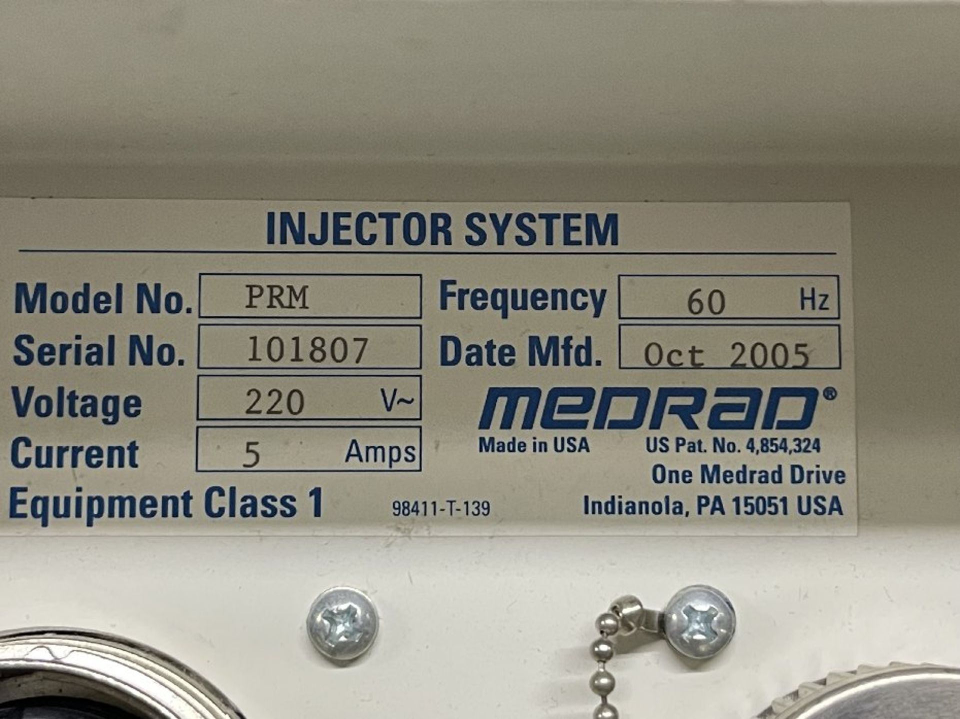 MedRad Mark V ProVis Angiographic Injection System Control Console - Image 2 of 2