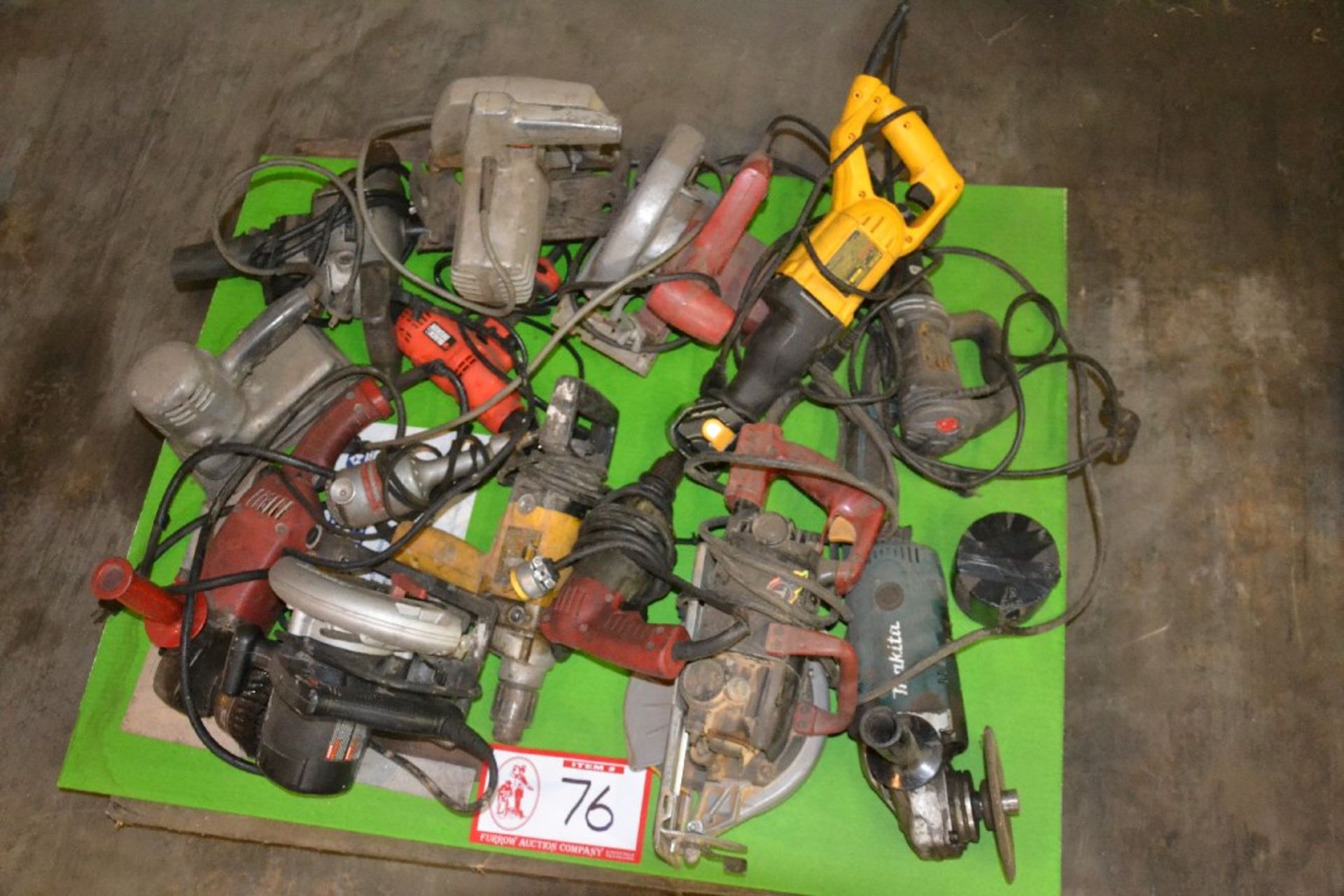 Pallet of Assorted Power Tools, DeWalt, Black &Decker, Makita, etc.