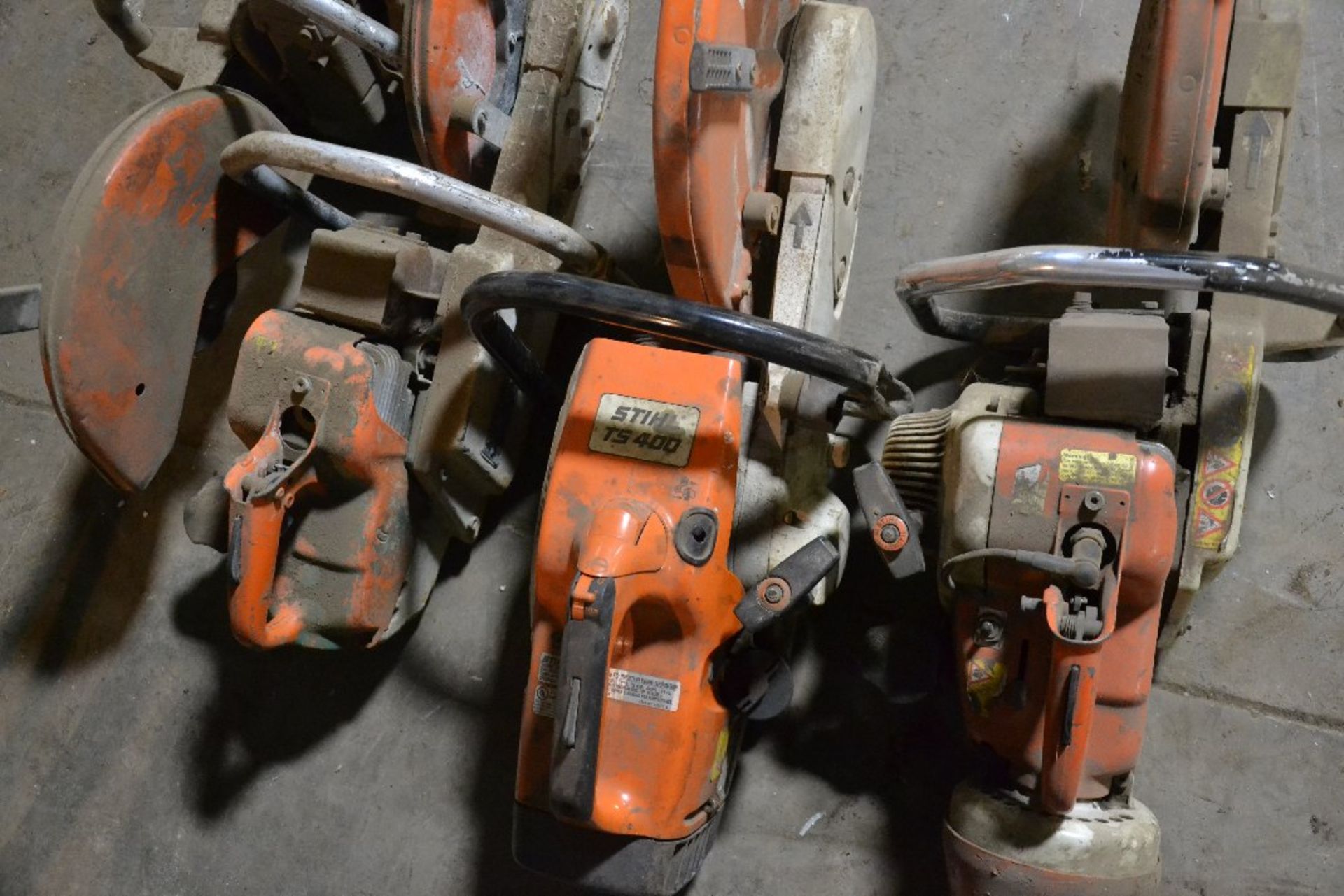 4 Stihl concrete saws ( 1 TS 350, 1 TS 400, and 2 additional Stihl saws for Parts Only) - Image 2 of 2