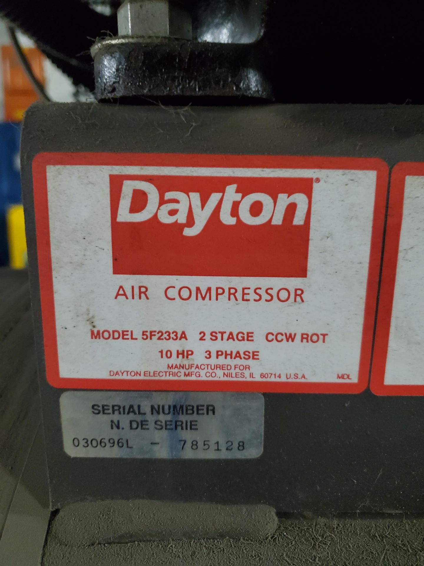 Dayton Air Compressor - Image 2 of 3