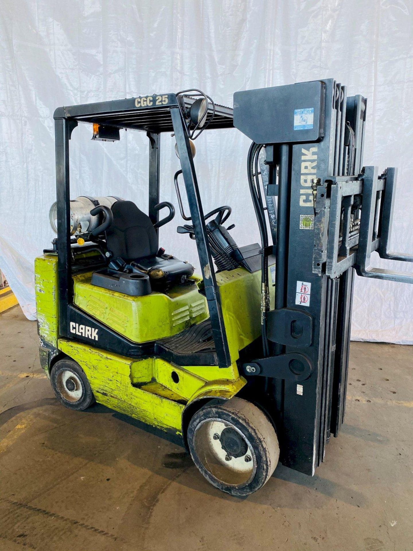 4,000 lb. Clark Model CGC25 Propane Forklift