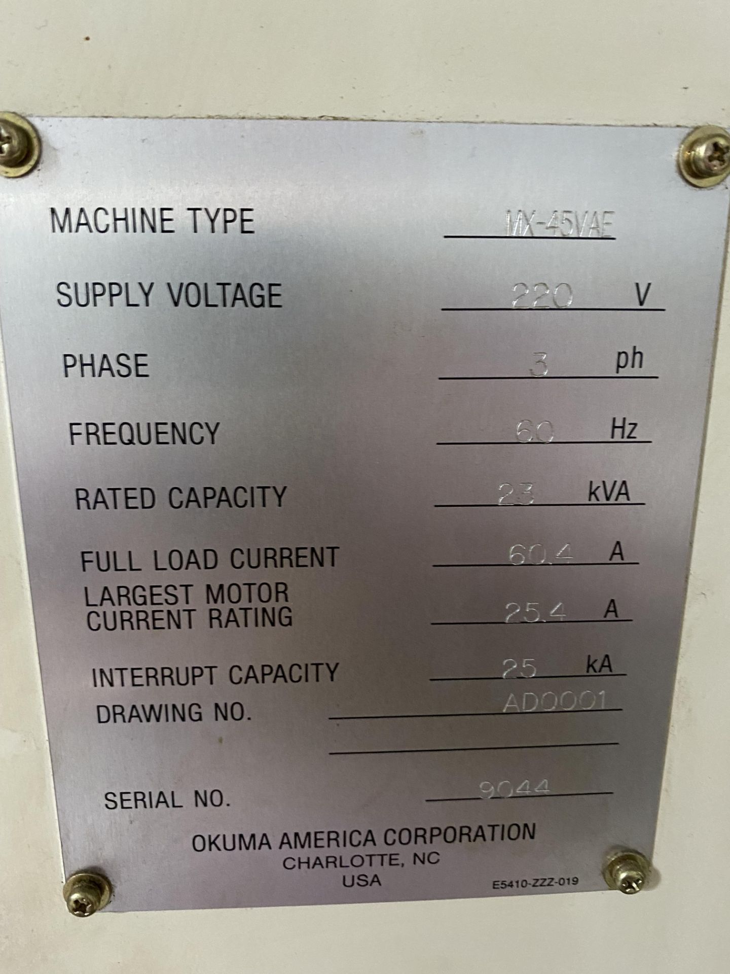 Okuma MX-45VAE CNC Vertical Machining Center - Image 19 of 24