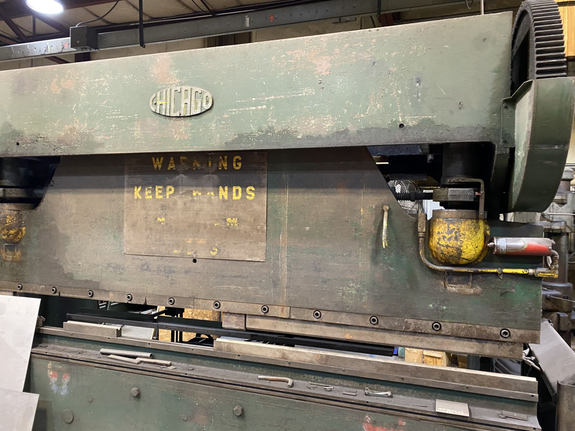 150 ton x 12' Chicago Mechanical Press Brake w/ Hurco Autobend IV Controls - Image 14 of 17