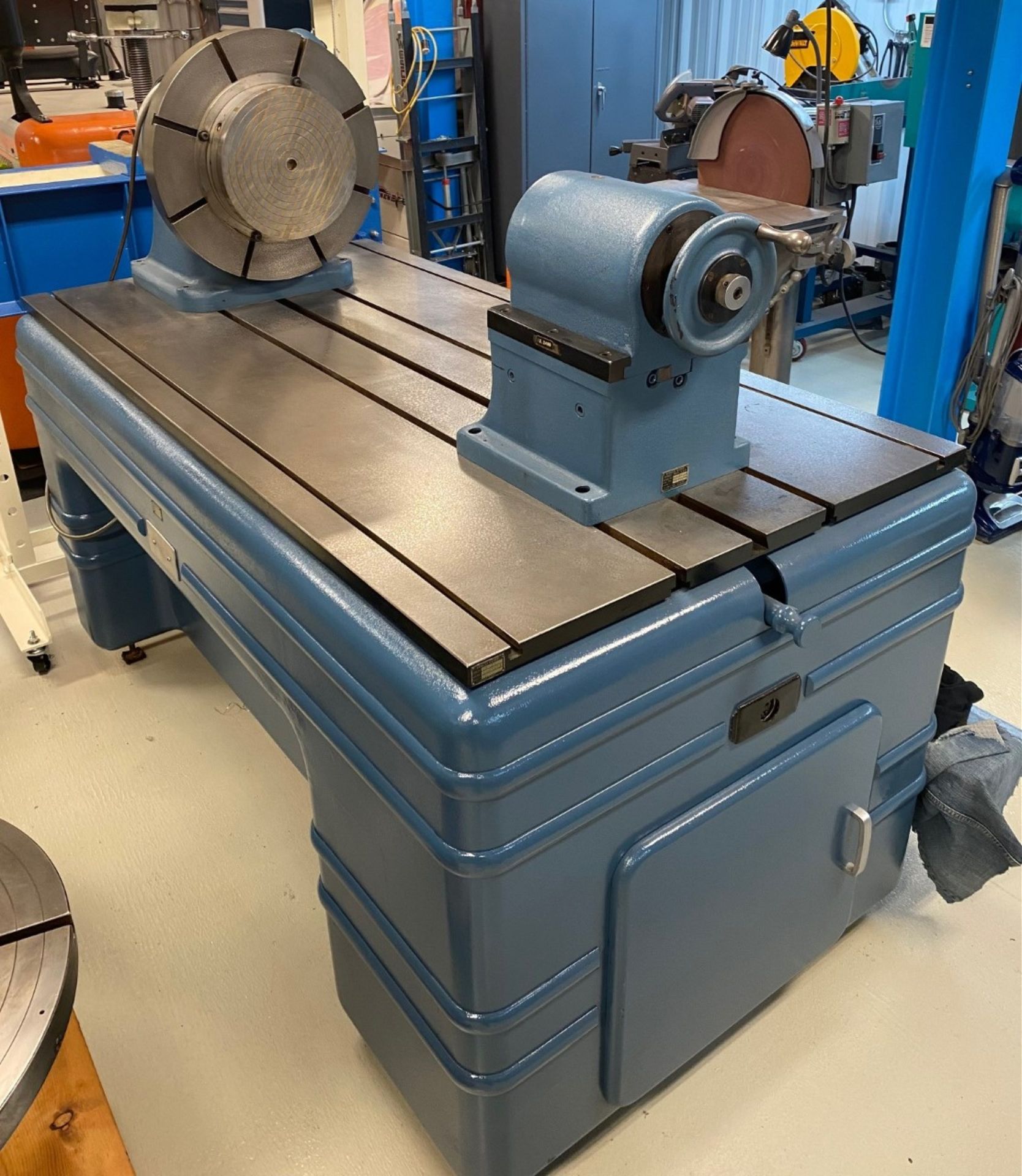 18" Vinco Precision Gear Inspection Unit with: Rotary Table, Tailstock on T-Slotted Base