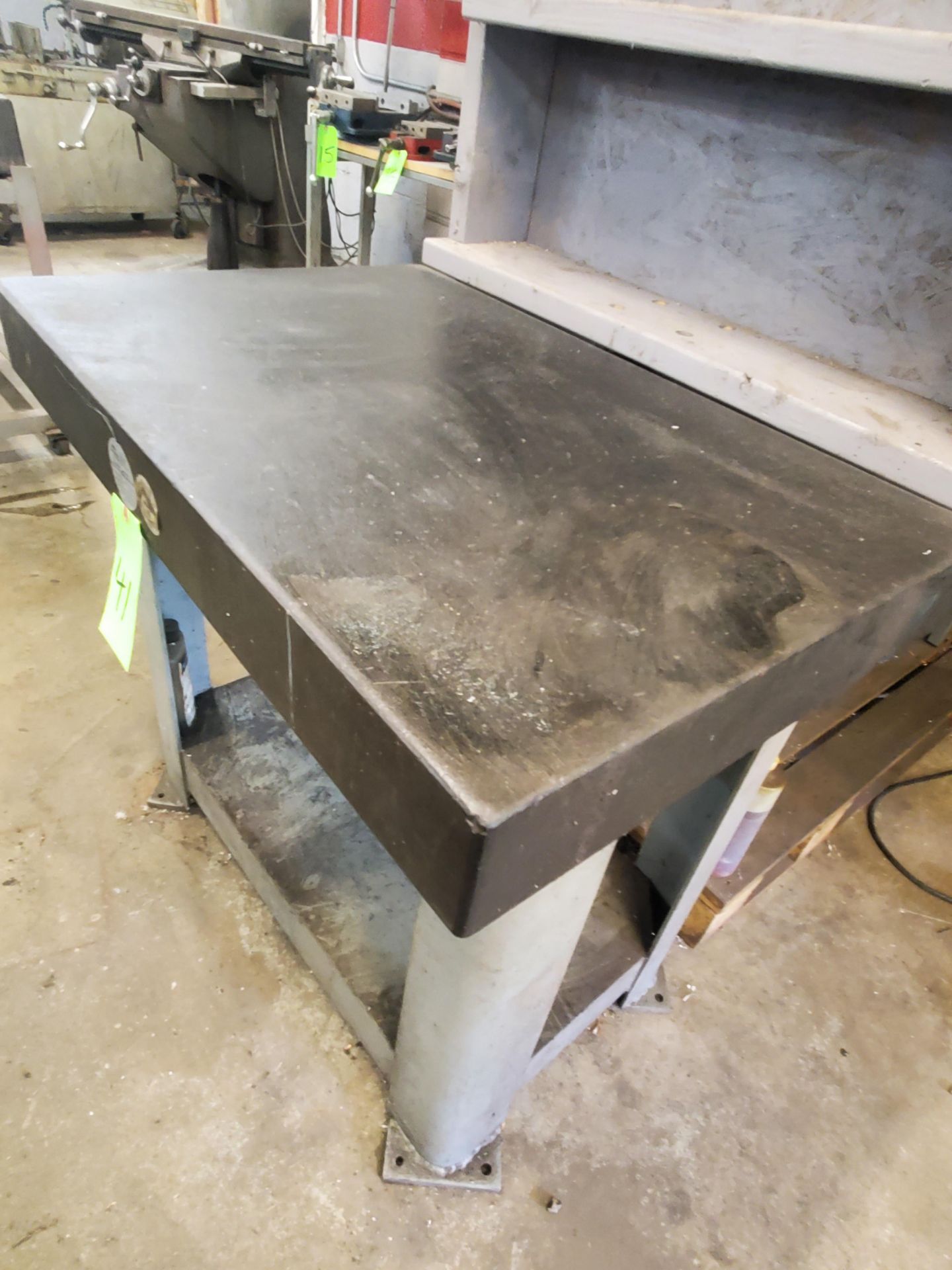 Granite Table w/ Stand, 36" x 24" x 4" - Image 3 of 3