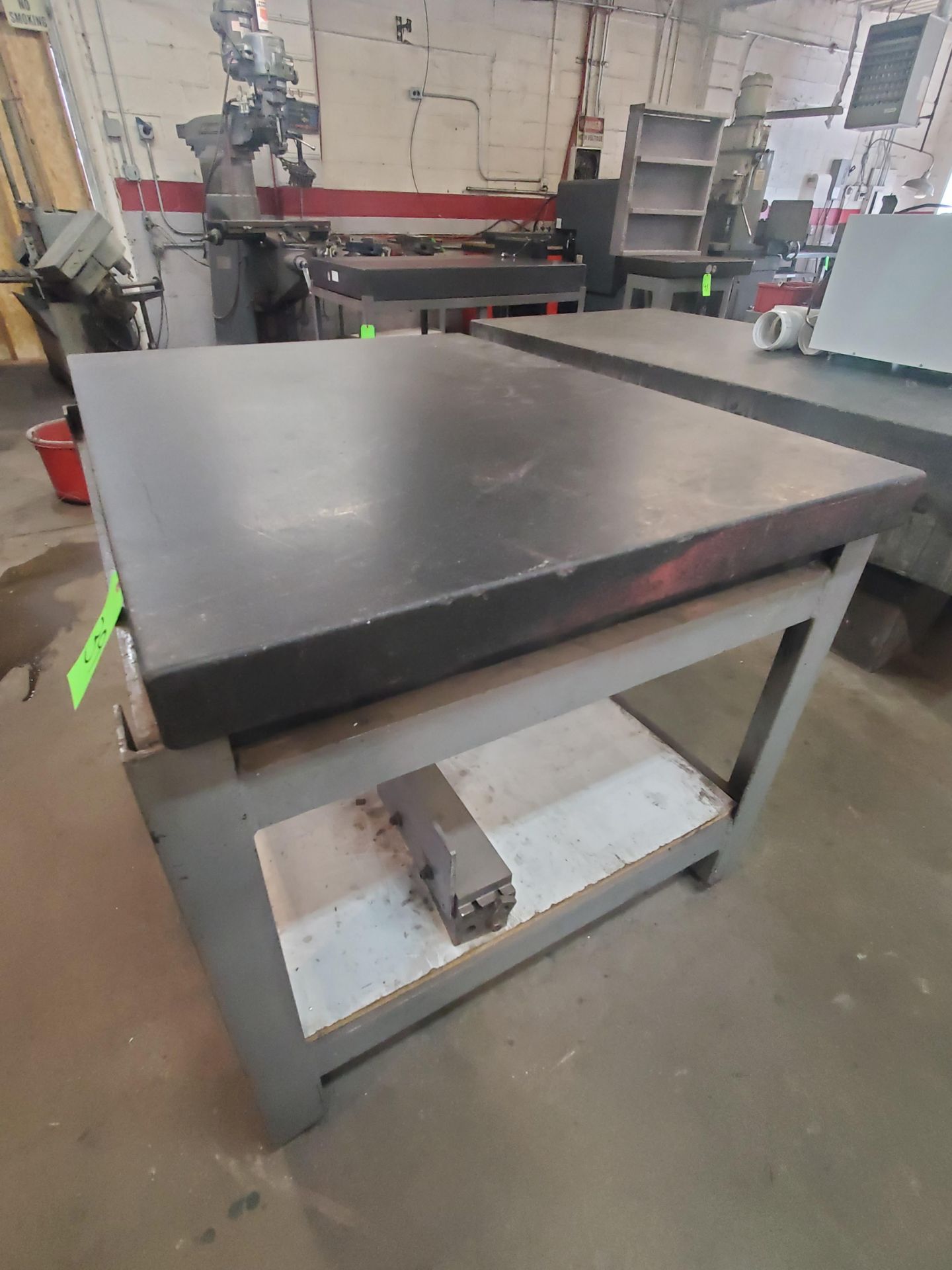 Granite Table w/ Stand, 48" x 36" x 6" - Image 2 of 3