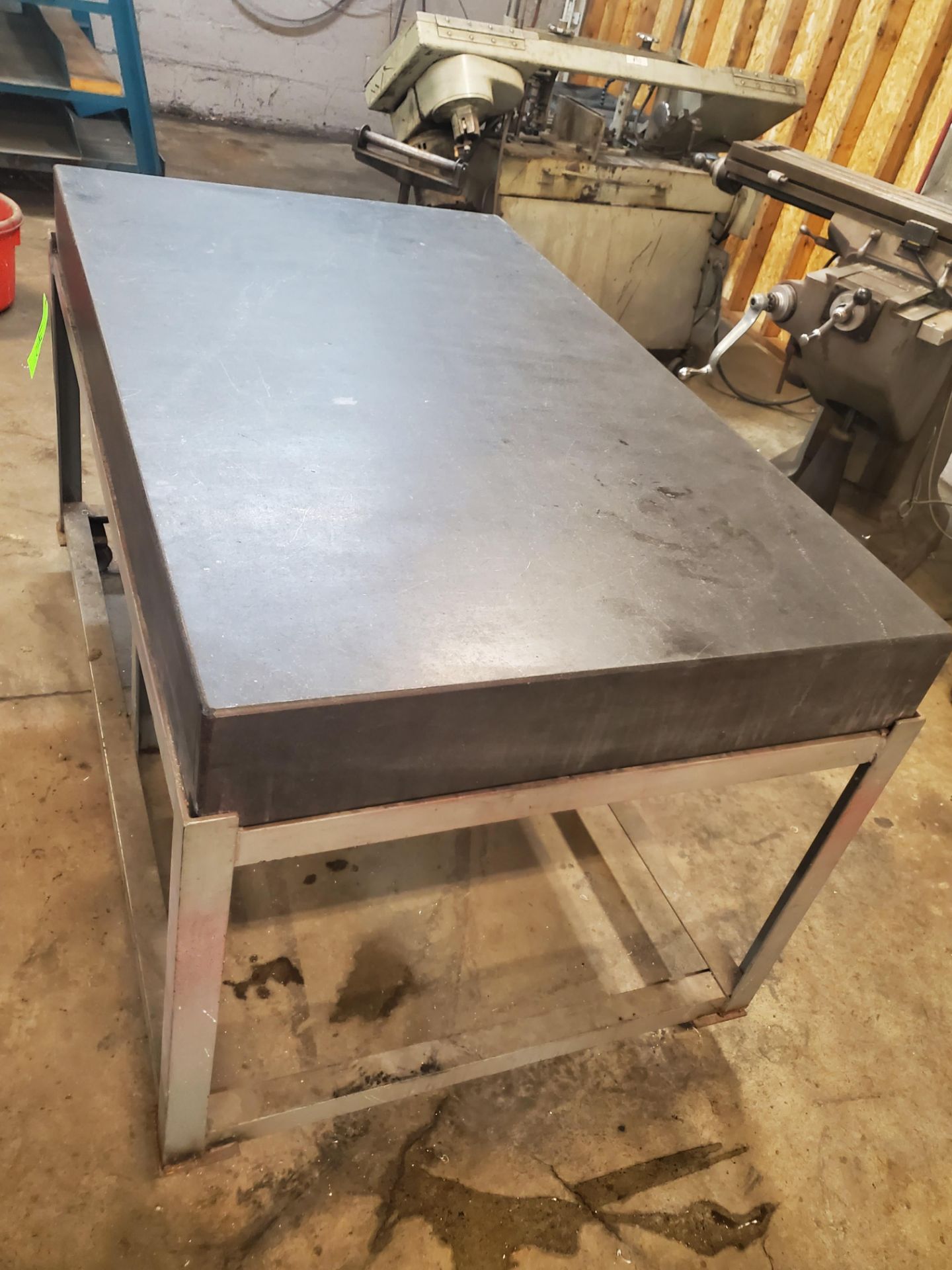 Granite Table w/ Stand, 60" x 36" x 6" - Image 3 of 3