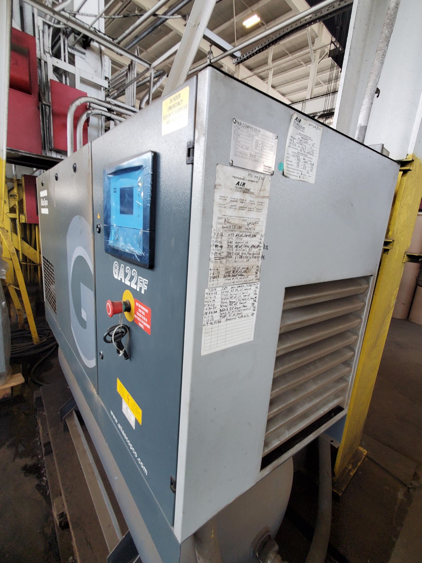 30 HP Atlas Copco Model GA-22 Rotary Screw Air Compressor - Image 2 of 3