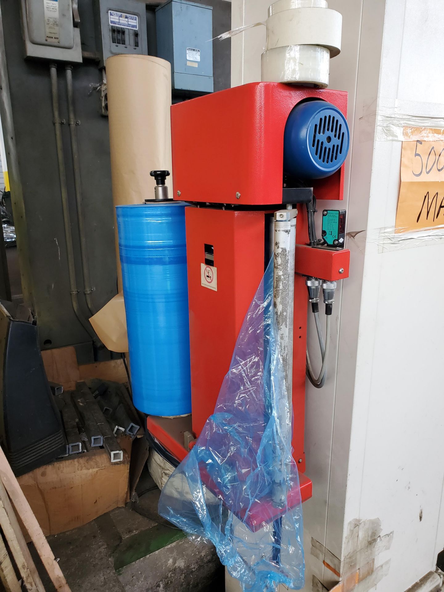 Rotary Table and Shrink Wrap Machine, Floor Sitting, w/ Forklift Holes - Image 3 of 6