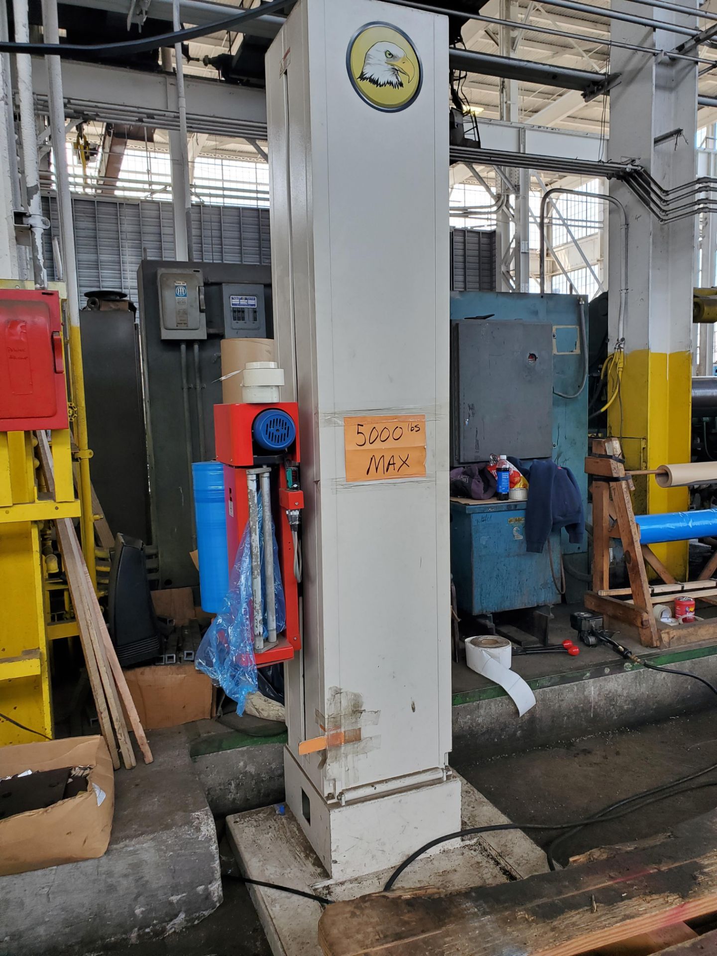 Rotary Table and Shrink Wrap Machine, Floor Sitting, w/ Forklift Holes - Image 2 of 6