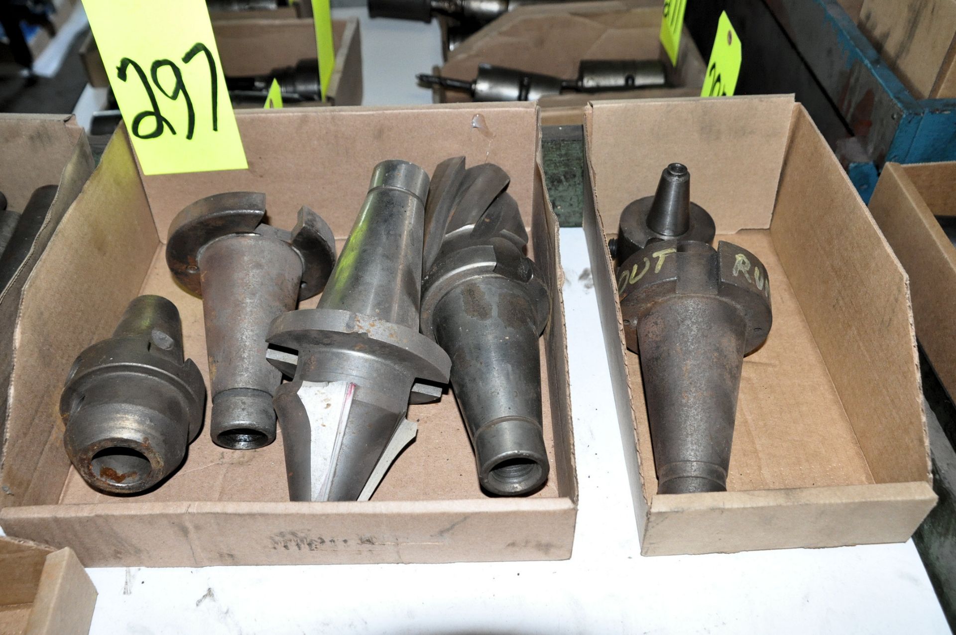 Lot-(4) 50-Taper and (1) 40-Taper Tool Holders in (2) Boxes