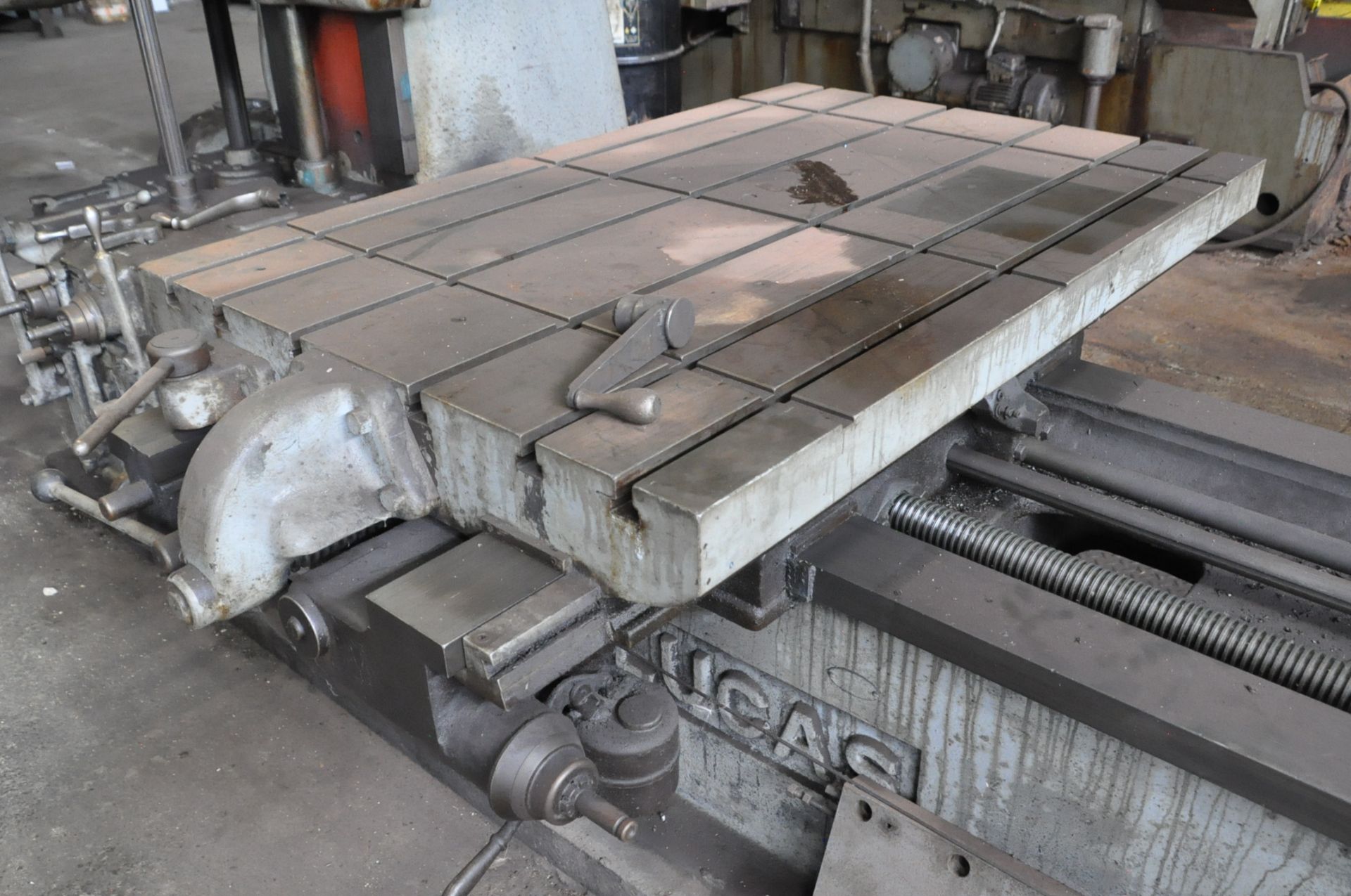 Lucas 42" Precision Boring, Milling and Drilling Machine, S/n 42-21-24, 40" x 60" T-Slotted Table - Image 4 of 7