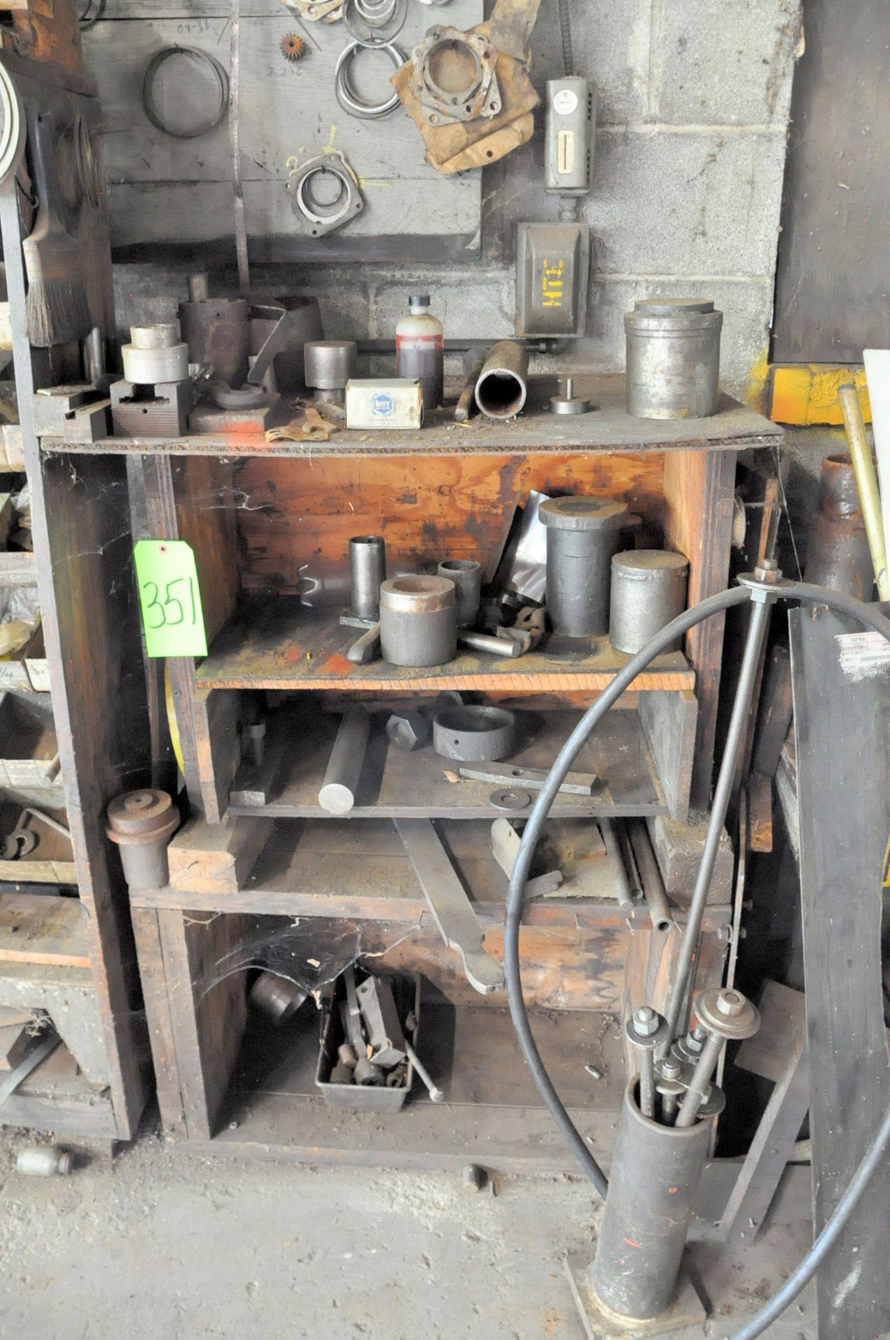 Lot-Various Maintenance Parts with Cabinets and Shelving in (1) Row - Image 6 of 7