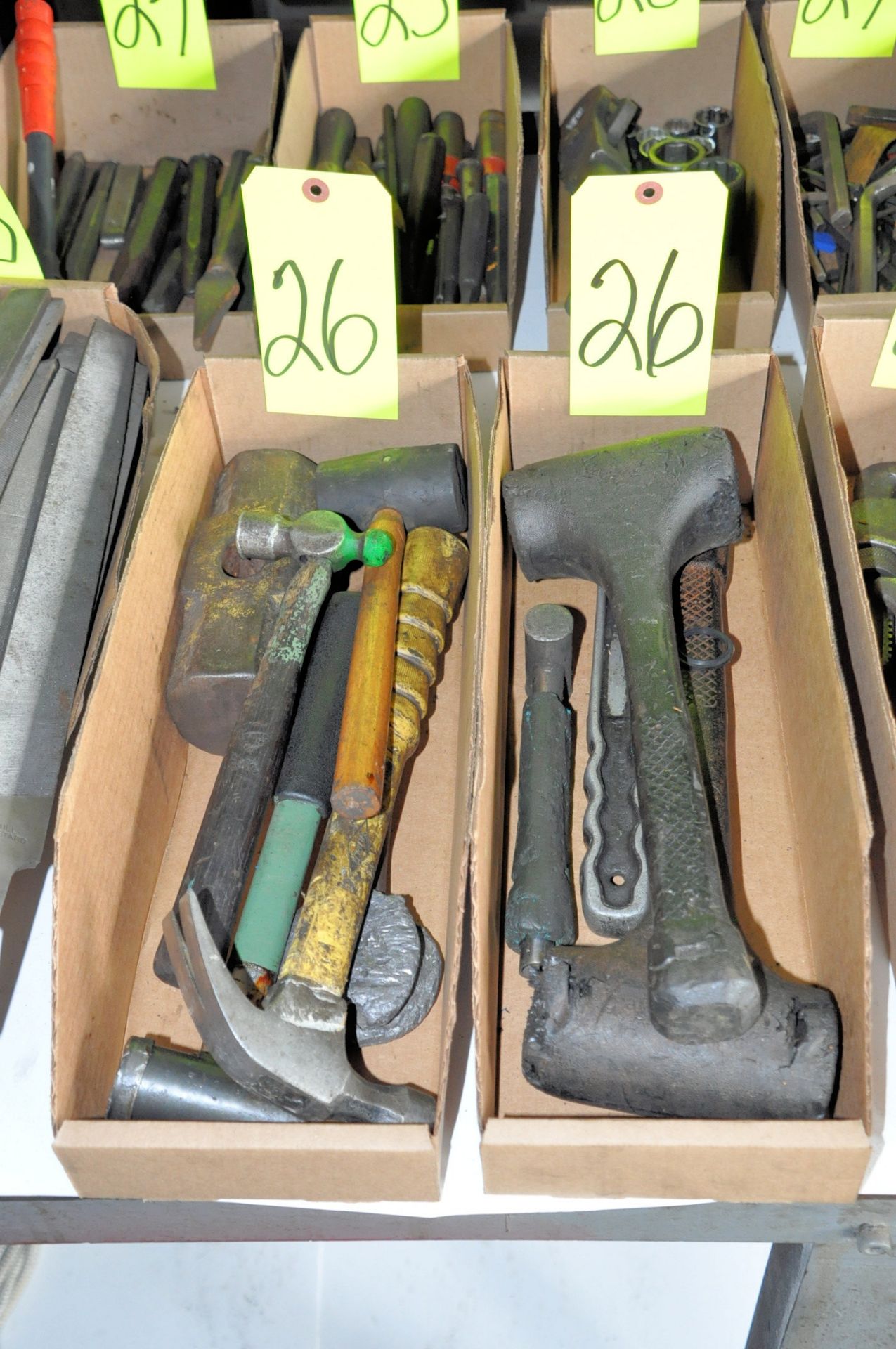 Lot-Various Hammers and Dead Blow Hammers in (2) Boxes