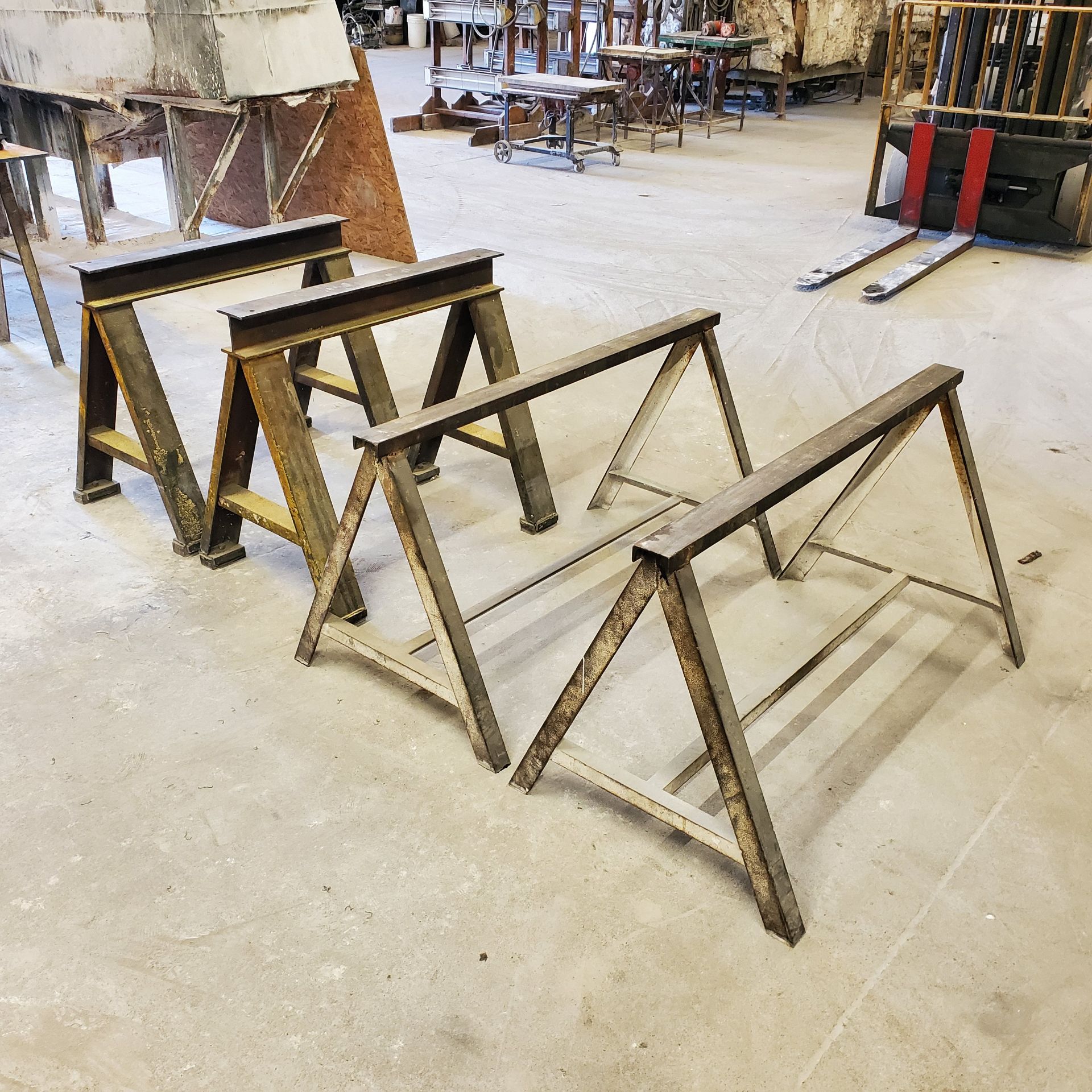 (4) Steel Horses, (2) 48" x 28" & (2) 48" x 31"