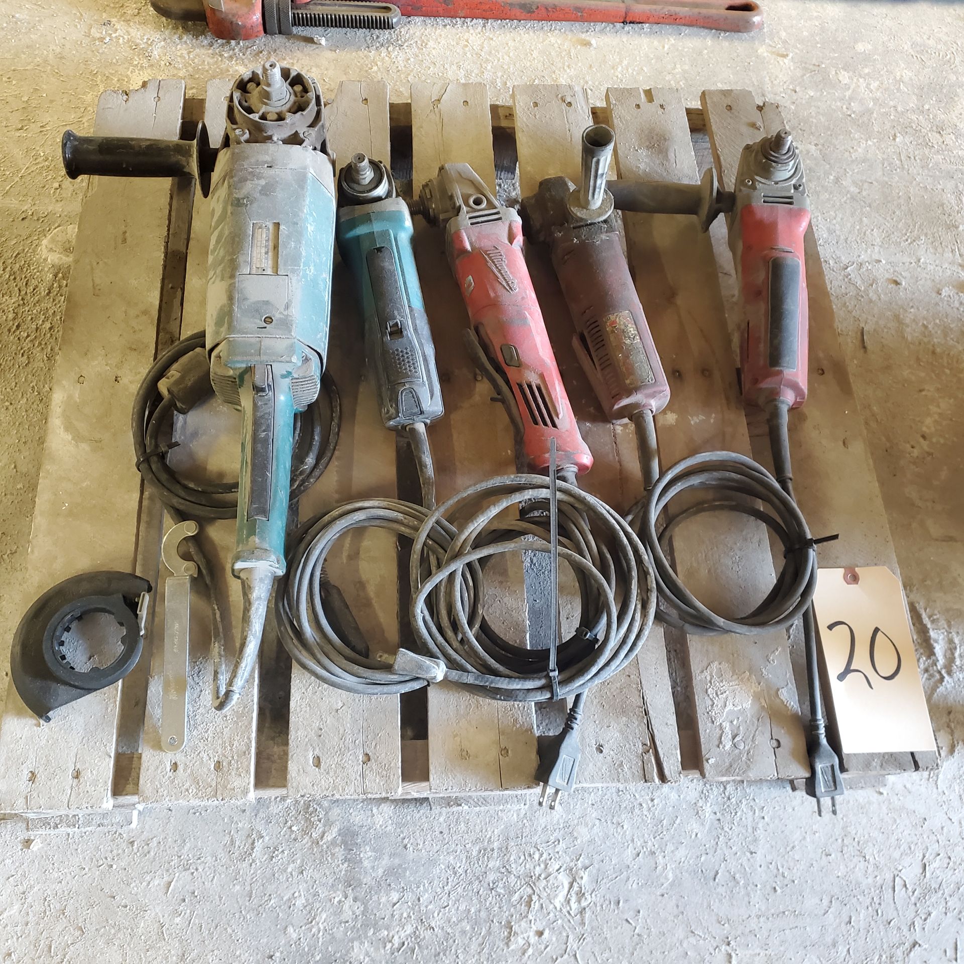 (5) Assorted Angle Grinders (Need Repairs)