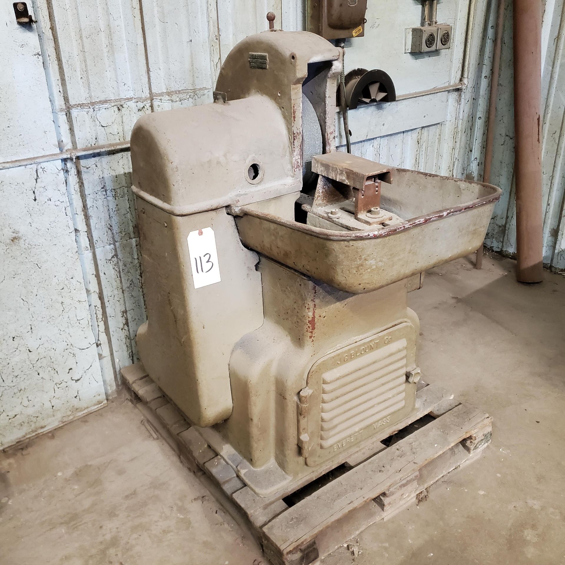 12" JG Blount Grinder, S/N F142 - Image 2 of 2