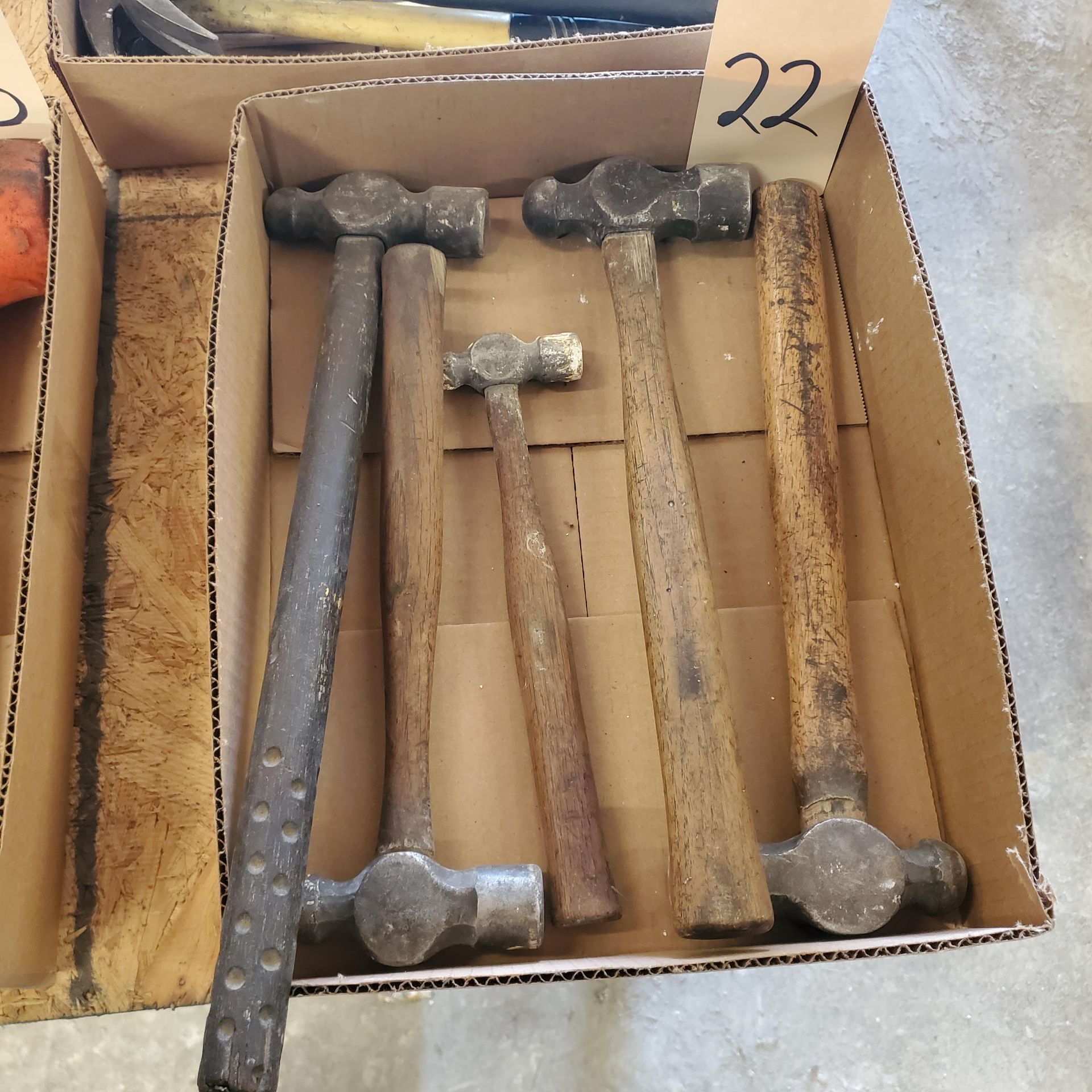 Lot of Assorted Ball Peen Hammers