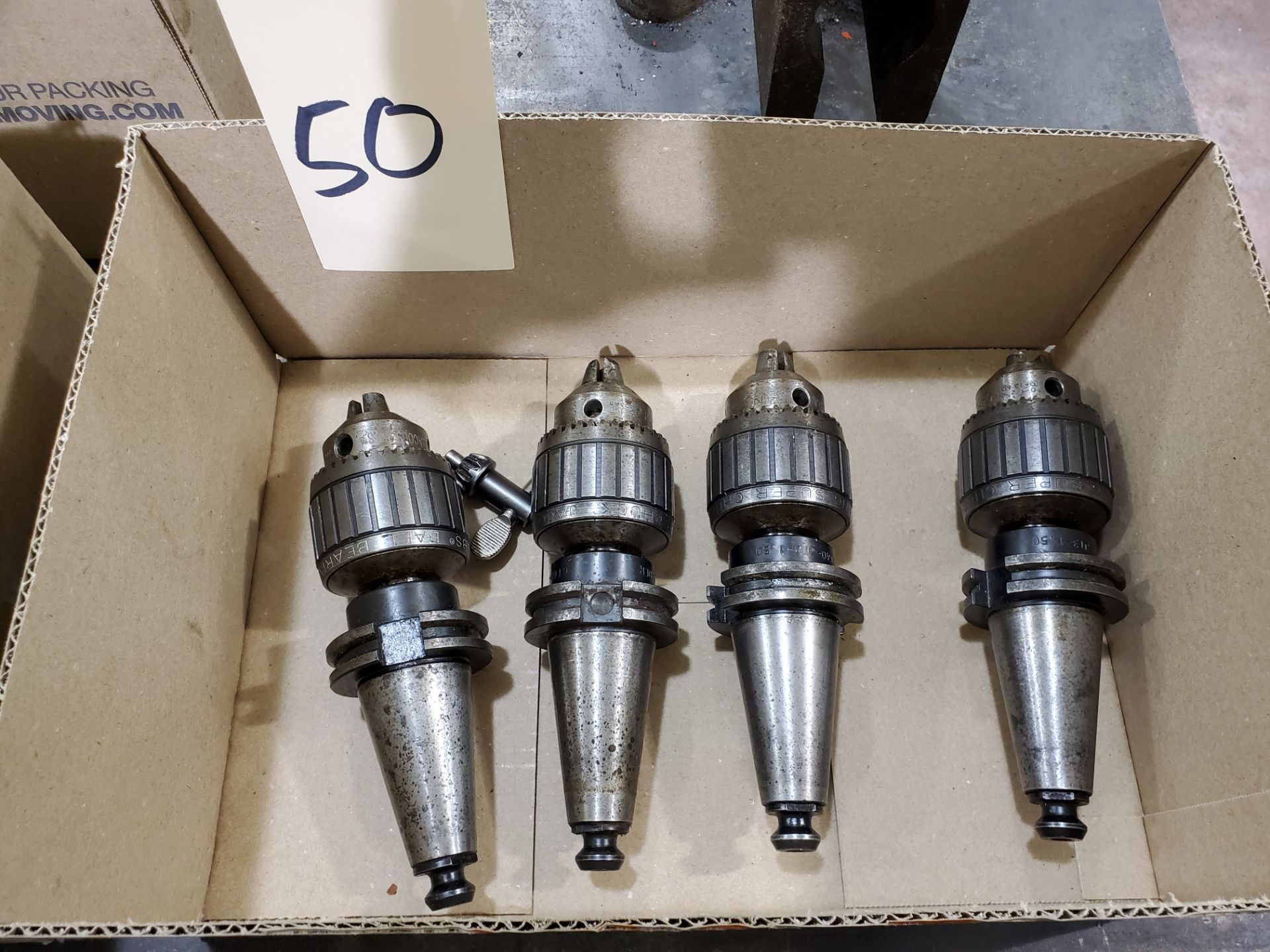 (4) CAT40 Jacobs #14N 1/2" Drill Chucks