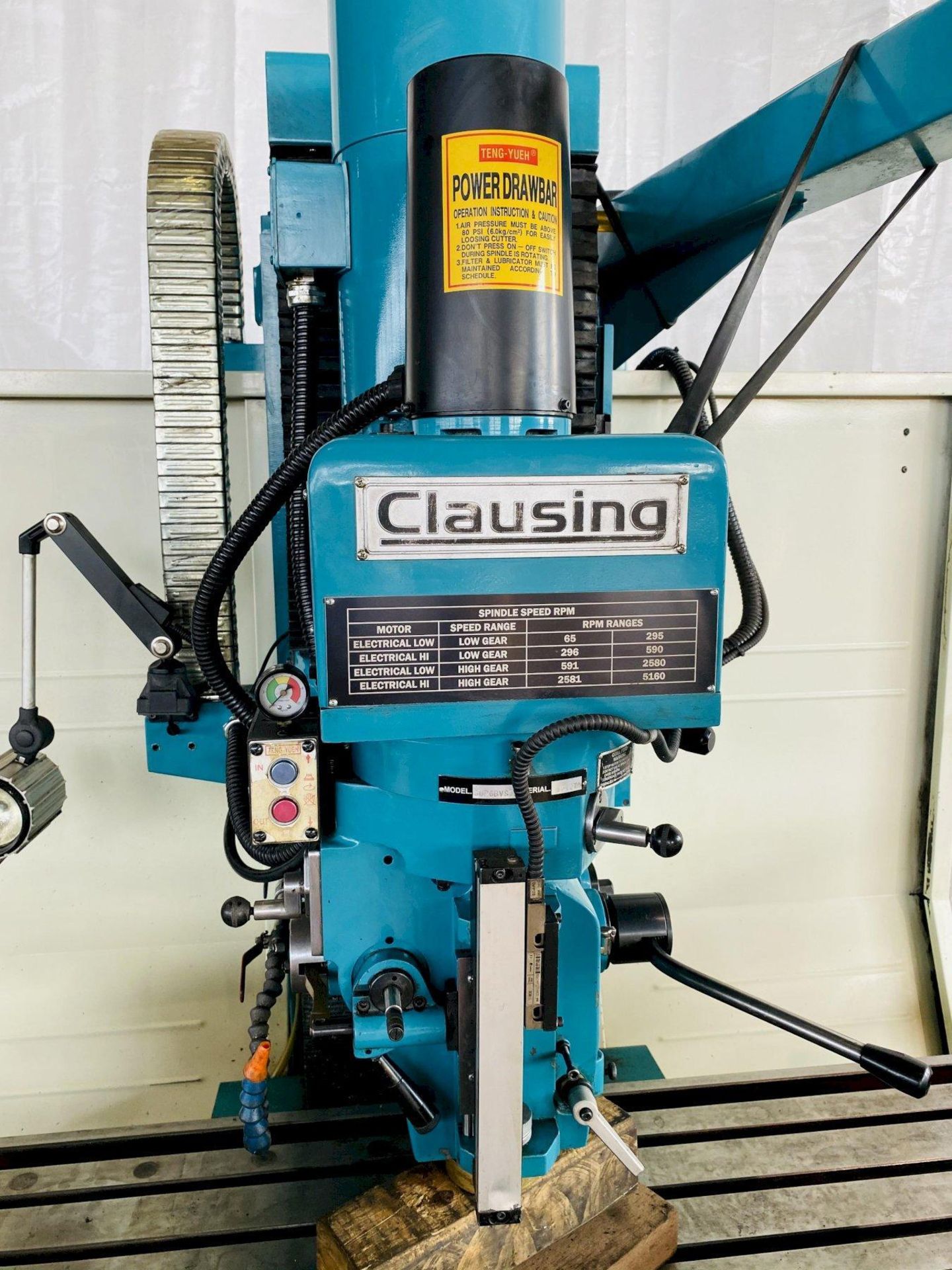 (2014) 5 HP CLAUSING SUP6BVSCNCFG 3 AXIS SUPER BED MILL - Image 7 of 18