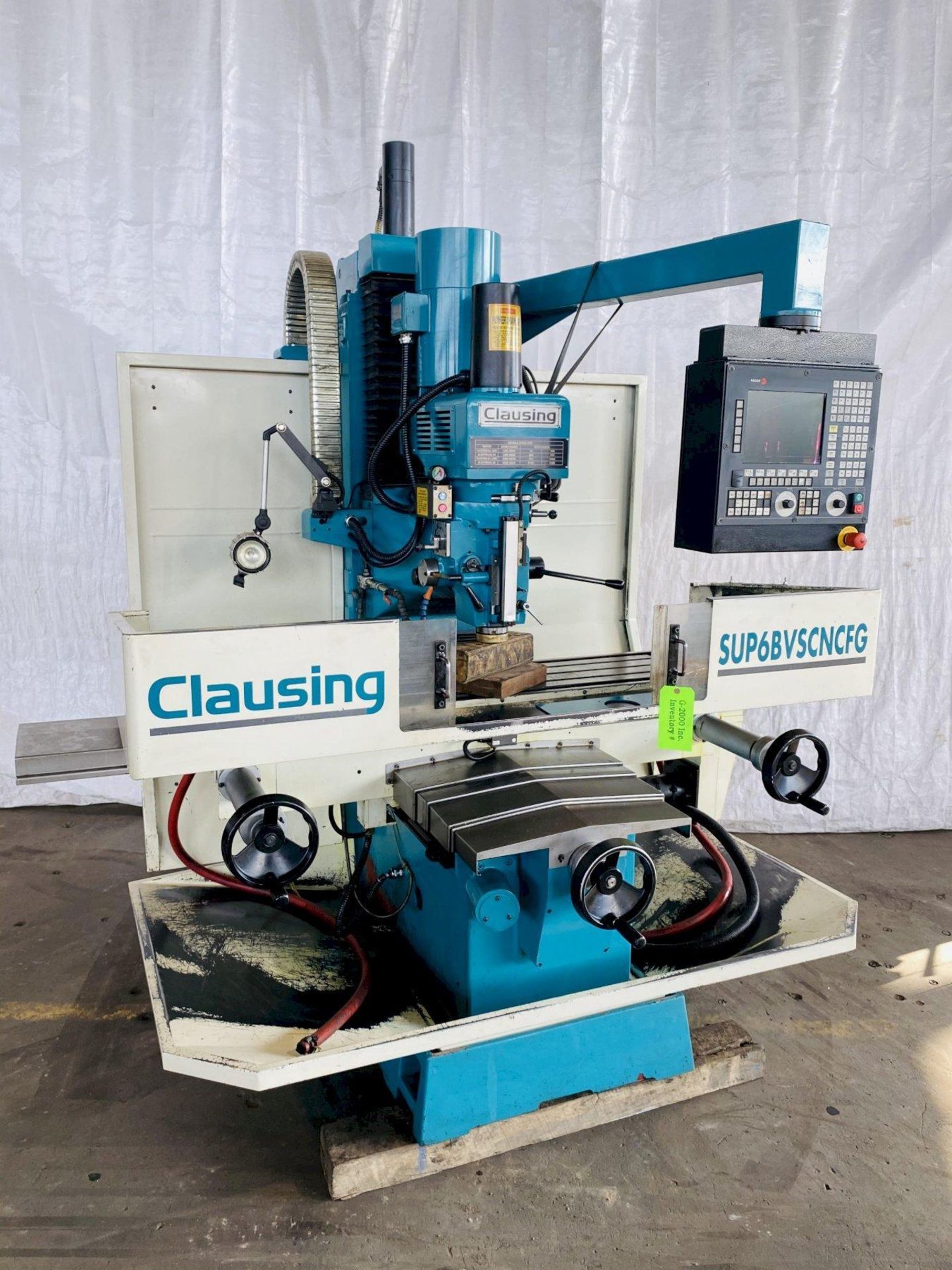 (2014) 5 HP CLAUSING SUP6BVSCNCFG 3 AXIS SUPER BED MILL