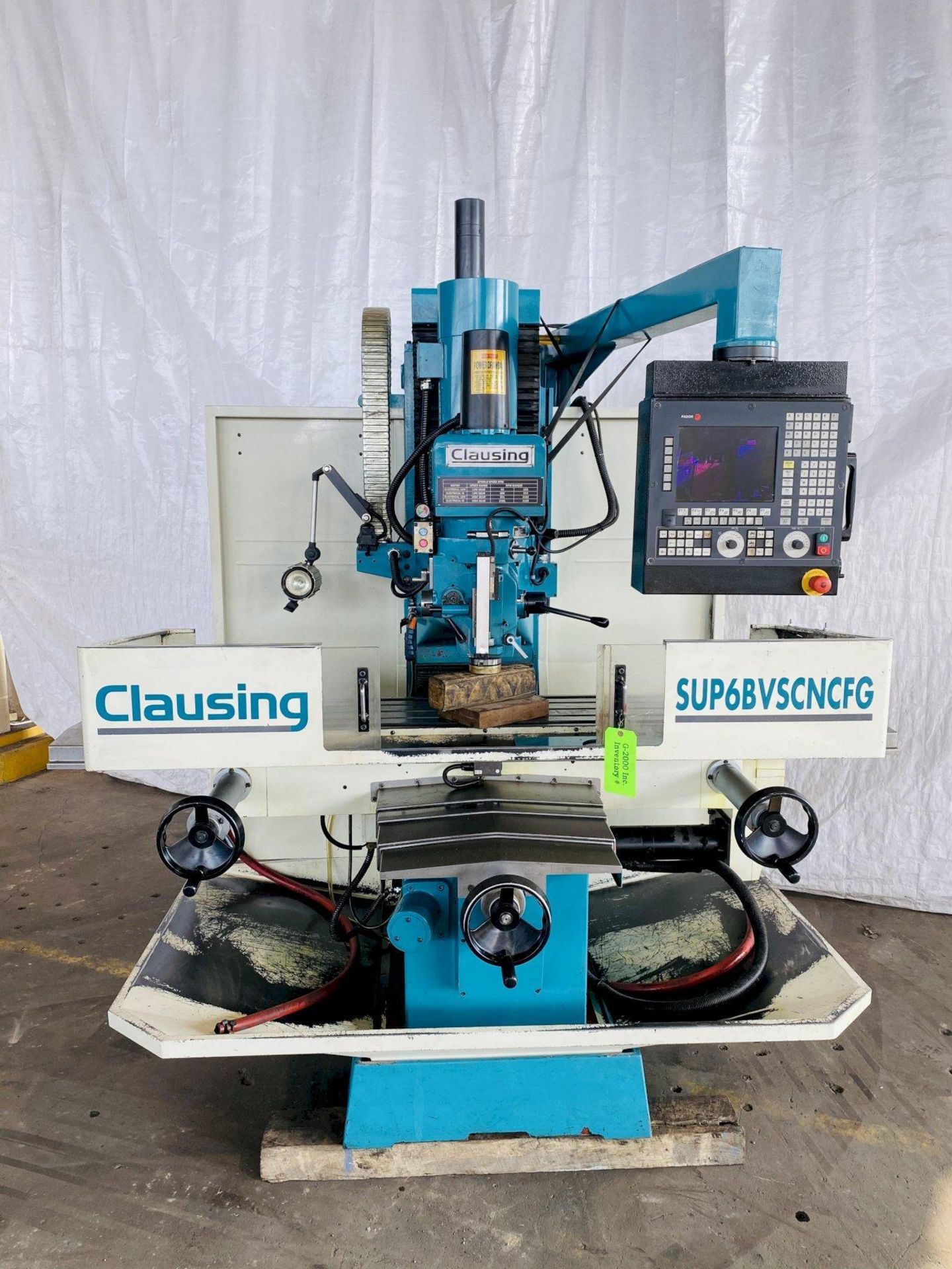 (2014) 5 HP CLAUSING SUP6BVSCNCFG 3 AXIS SUPER BED MILL - Image 2 of 18
