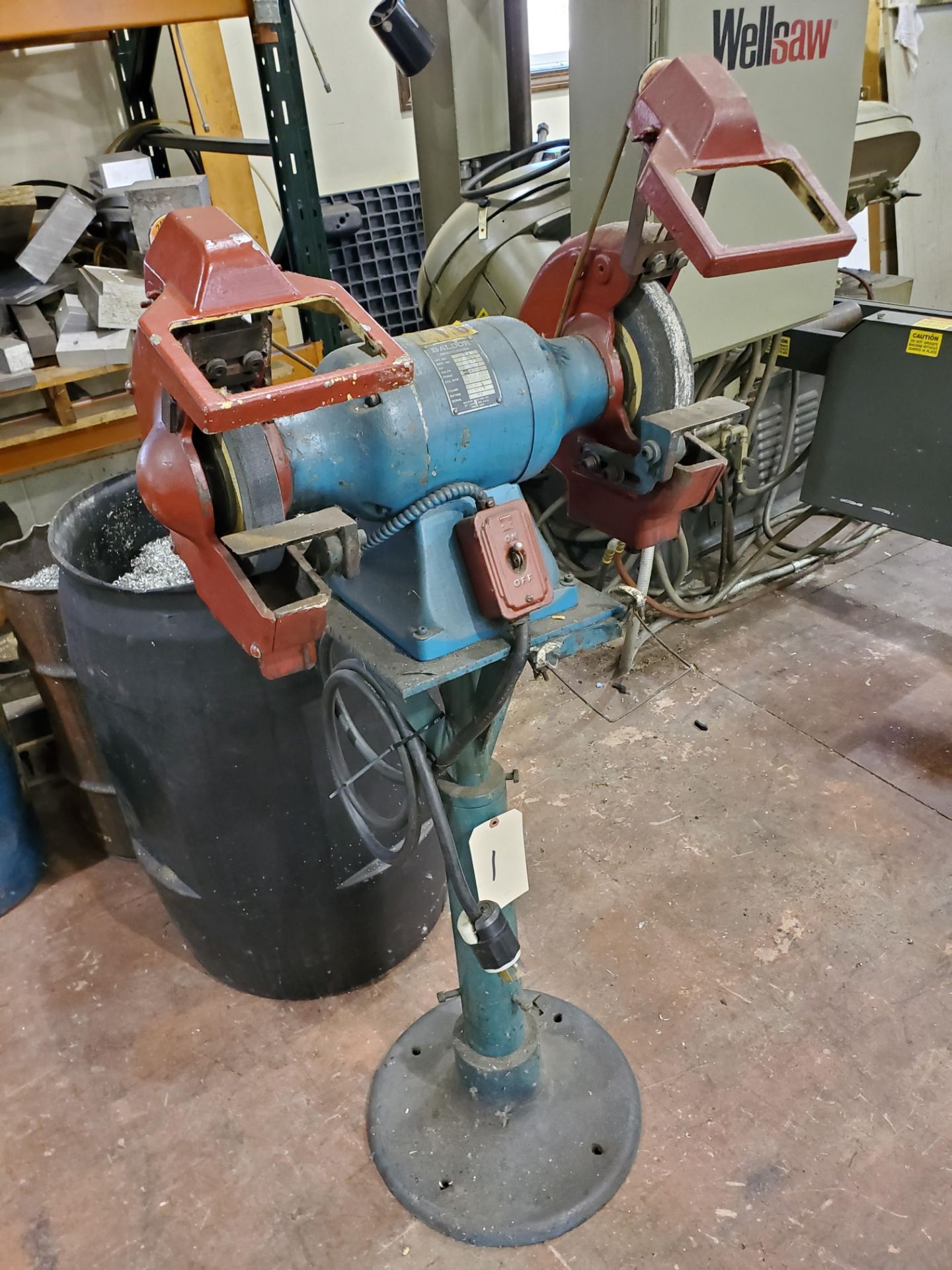 10" Baldor #1021W Double End Pedestal Grinder