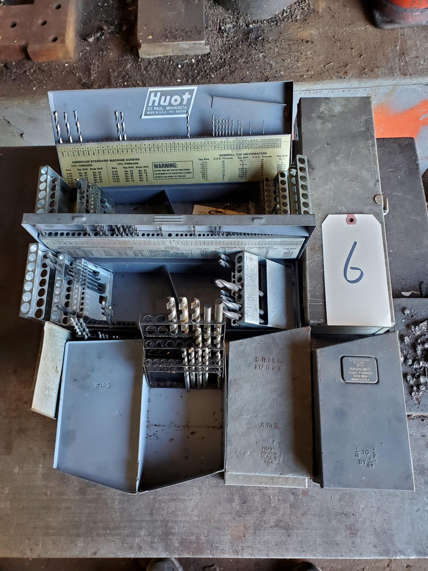 Lot of Assorted Drill Index Boxes