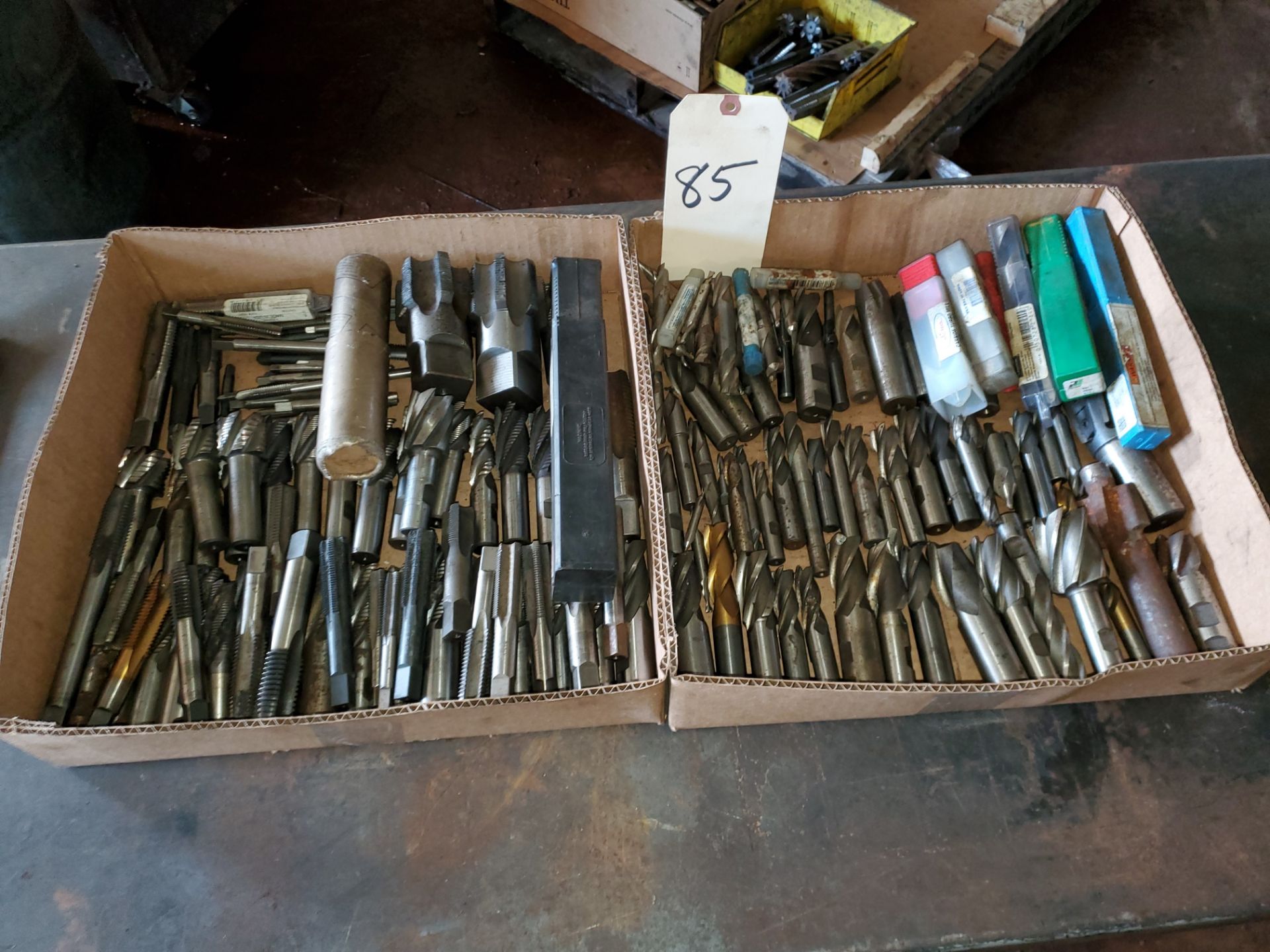 Lot of Assorted End Mills & Taps