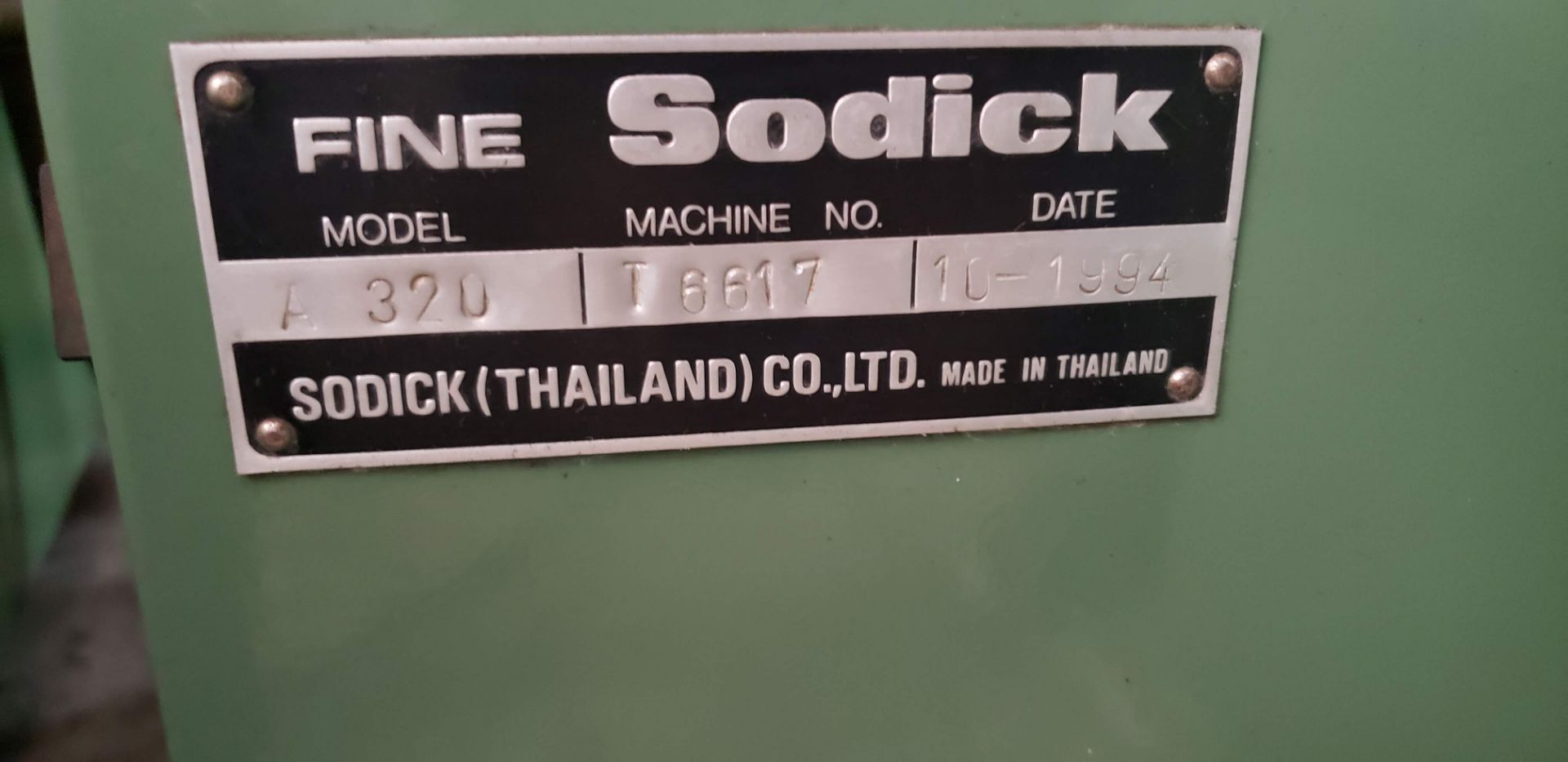 Sodick A320 AWT Wire EDM, LOCATION, MISSISSAUGA, ONTARIO - Image 13 of 13