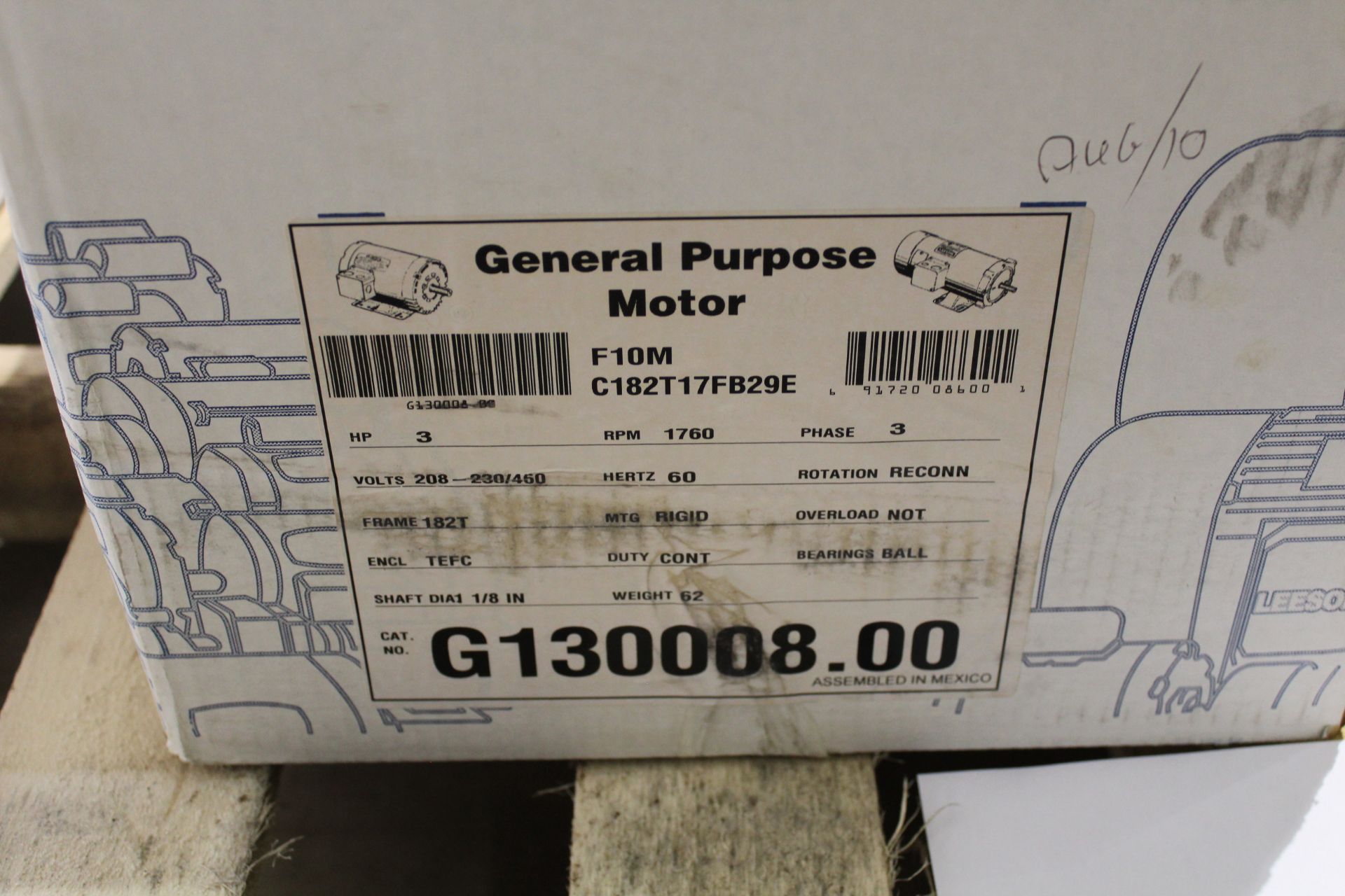 (2) NEW LEESON 560 VOLT MOTORS, LOCATION, LONDON, ONTARIO - Image 2 of 3