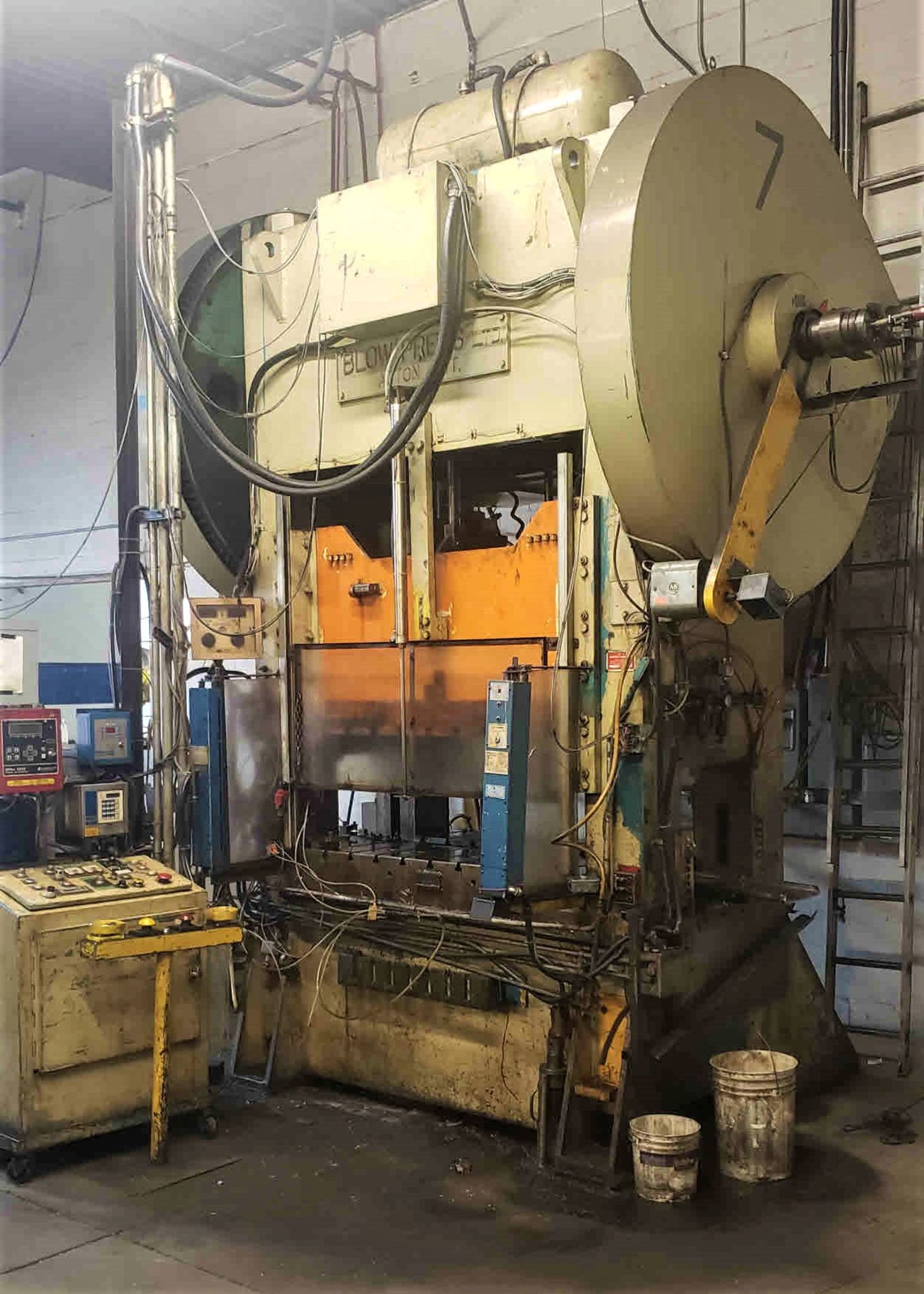 200 Ton Blow Straight Side Mechanical Punch Press, LOCATION, MISSISSAUGA, ONTARIO