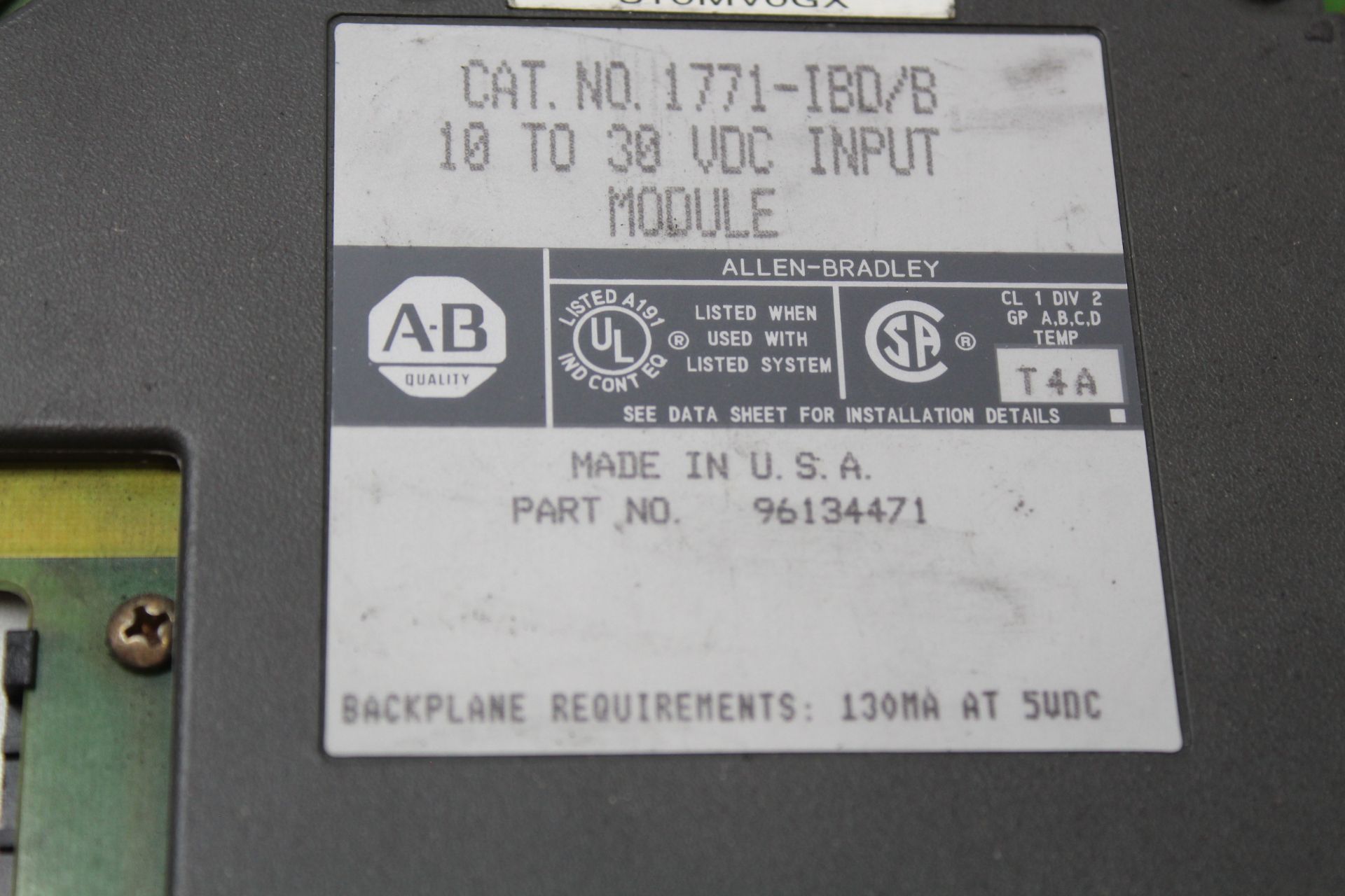 4 Allen Bradley PLC Cards , Location, London, Ontario - Image 2 of 3