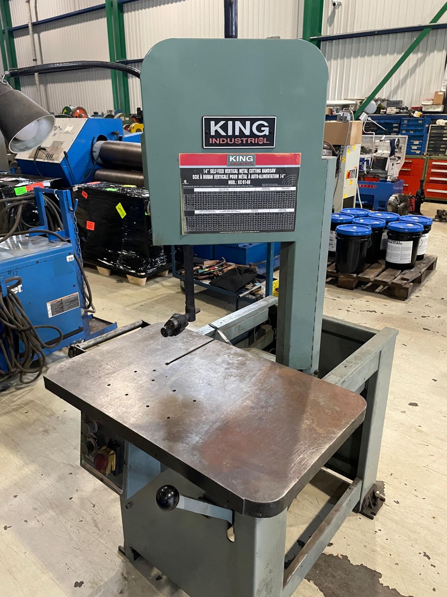 KING BANDSAW, MODEL 914H, 8'', THROAT, 14'' HEIGHT, LOCATION, MONTREAL, QUEBEC - Image 2 of 4