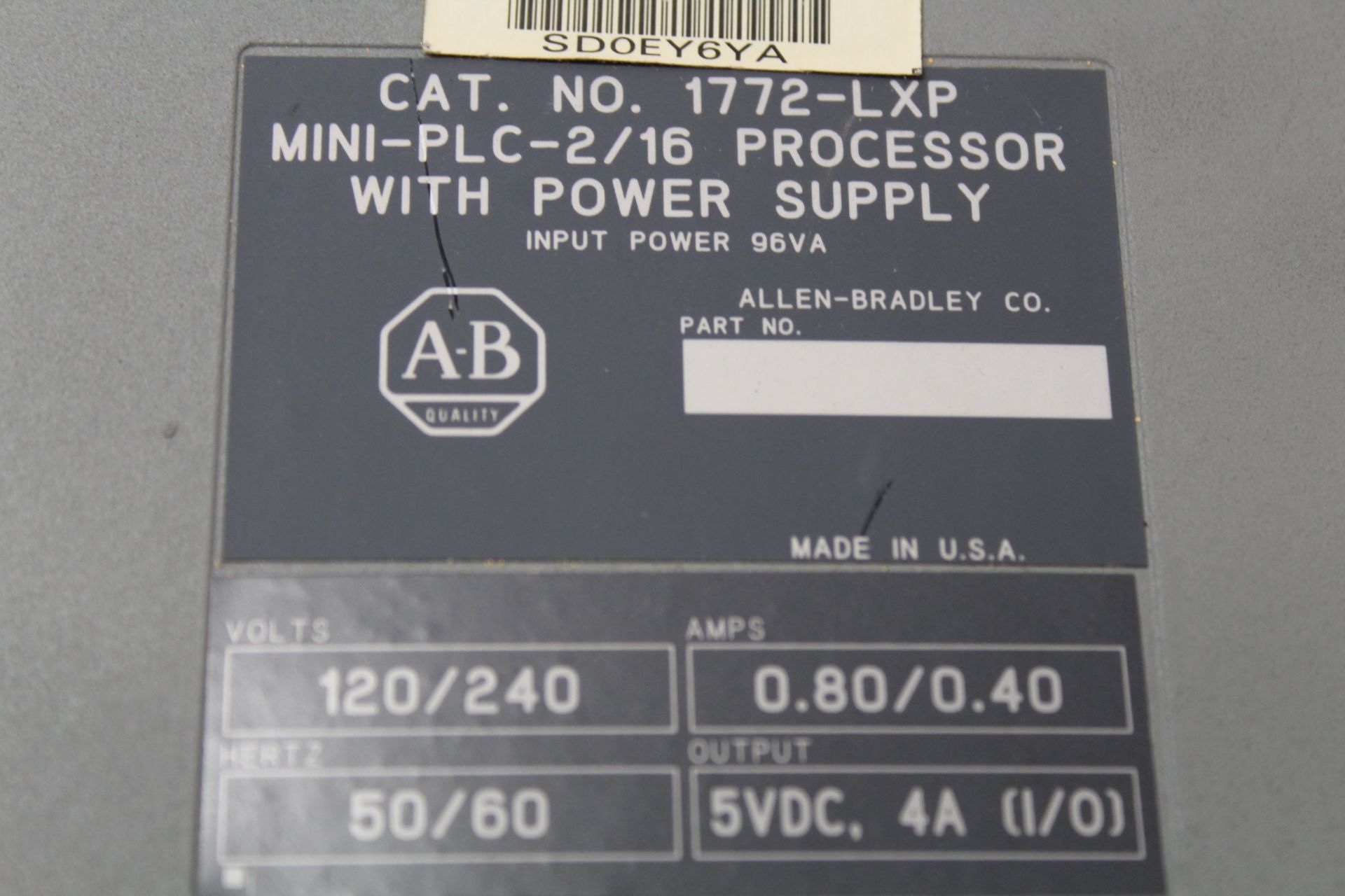 Allen Bradley 2 processor 2 power supplies, Location, London, Ontario - Image 3 of 4