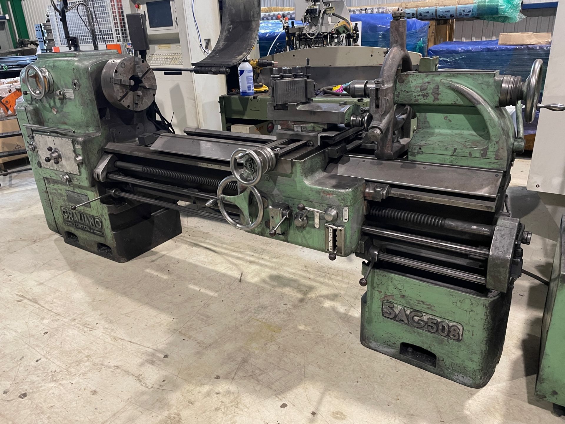 GRAZIANO LATHE, MDL SAG508, 20'' X 60'', LOCATION, MONTREAL, QUEBEC - Image 3 of 5