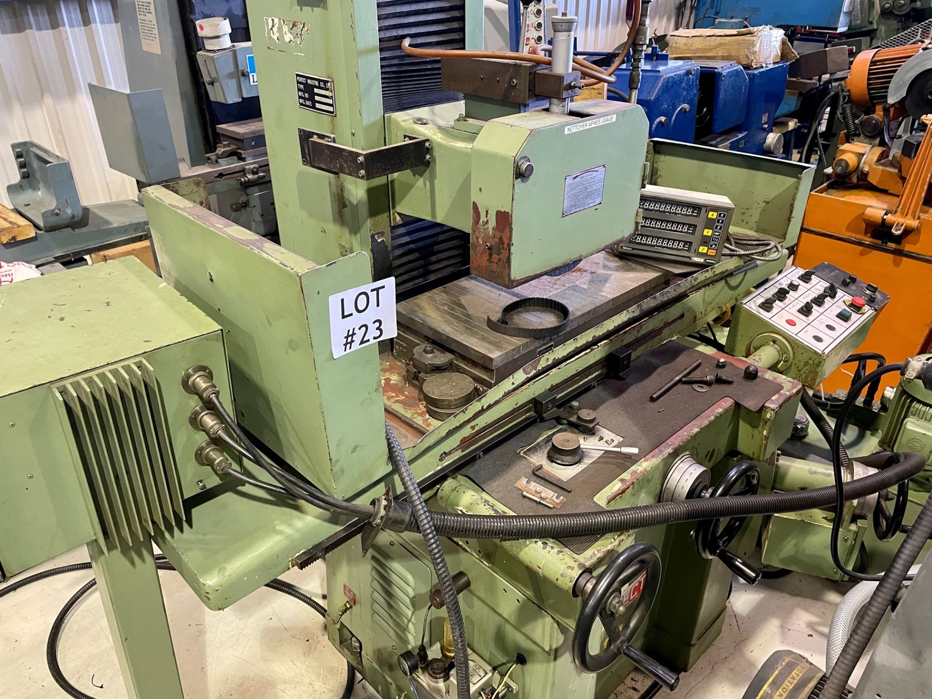 PERFECT SURFACE GRINDER, MDL 3060AHD4, 12'' X 24'', LOCATION, MONTREAL, QUEBEC