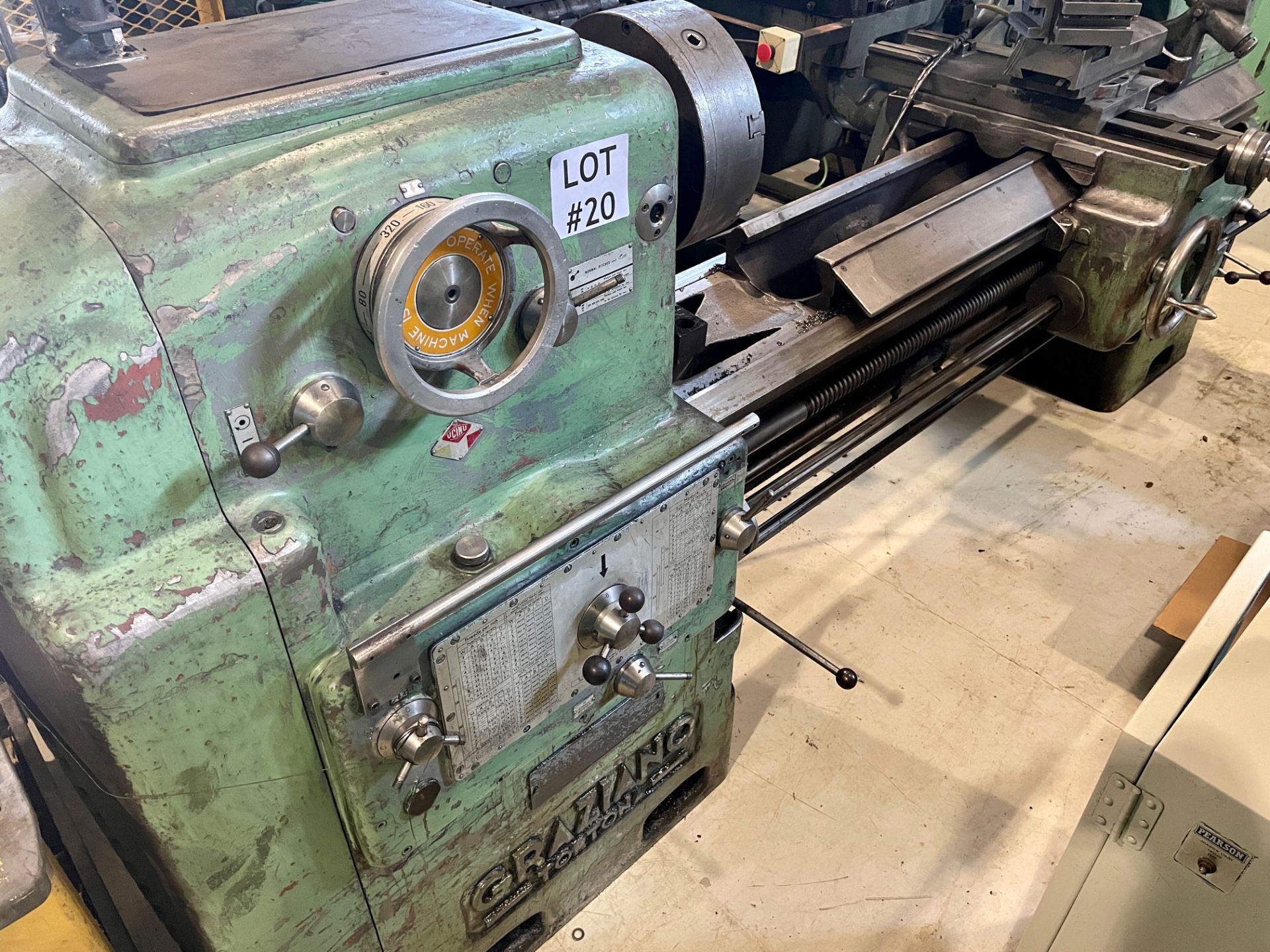 GRAZIANO LATHE, MDL SAG508, 20'' X 60'', LOCATION, MONTREAL, QUEBEC